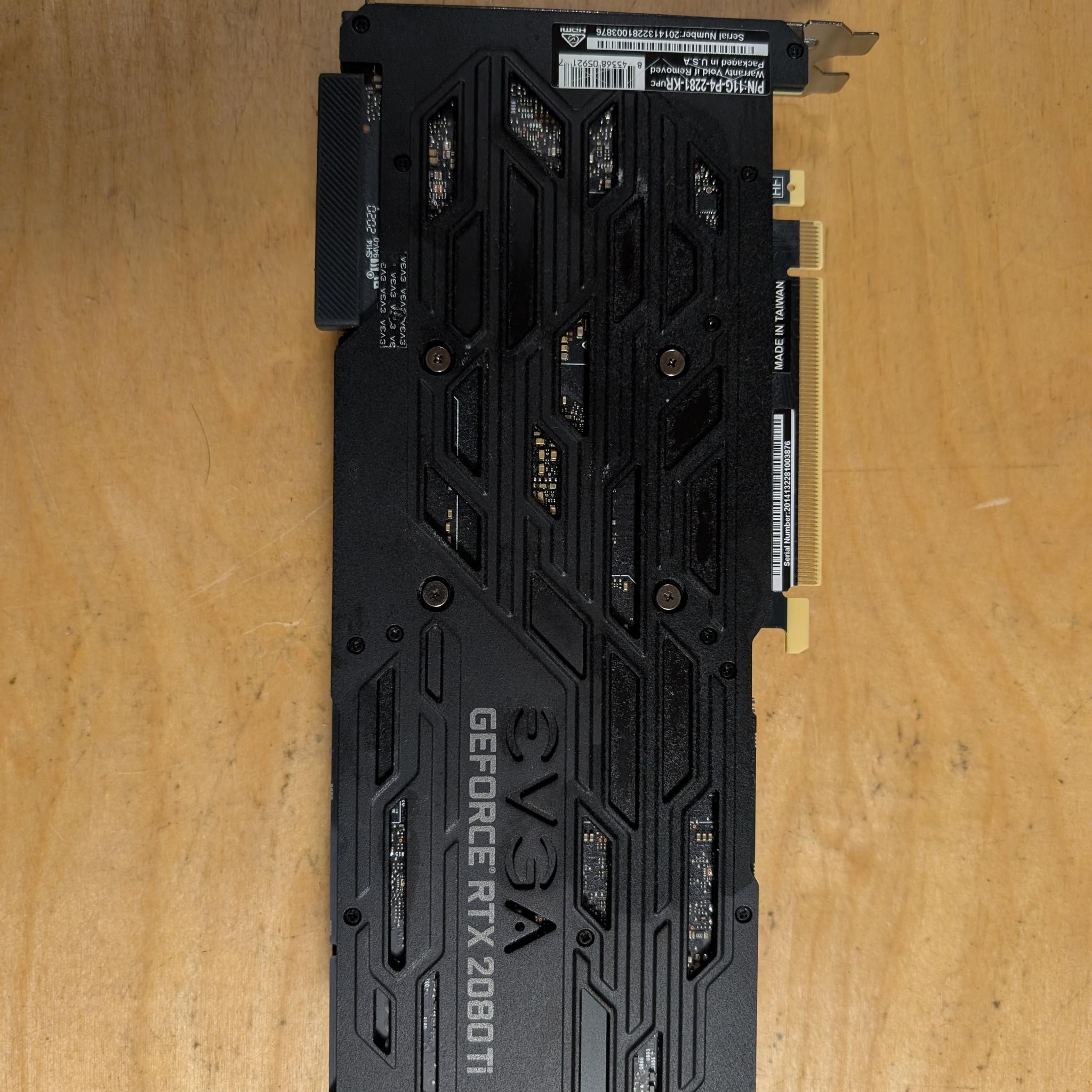 EVGA Nvidia RTX 2080 ti 11GB graphics card