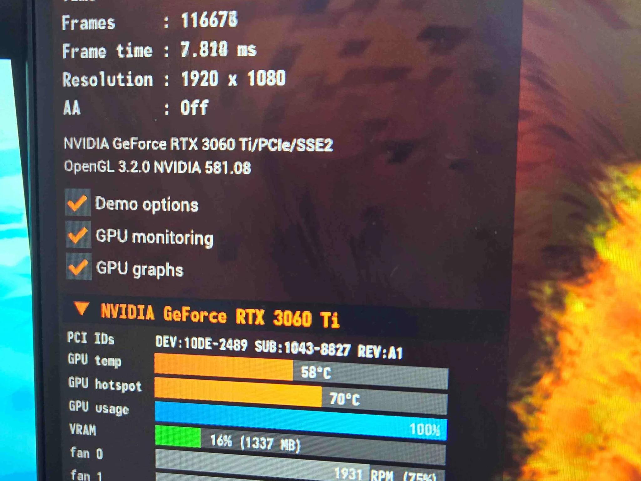 Like New With Box  - Asus TUF RTX 3060 Ti OC Edition