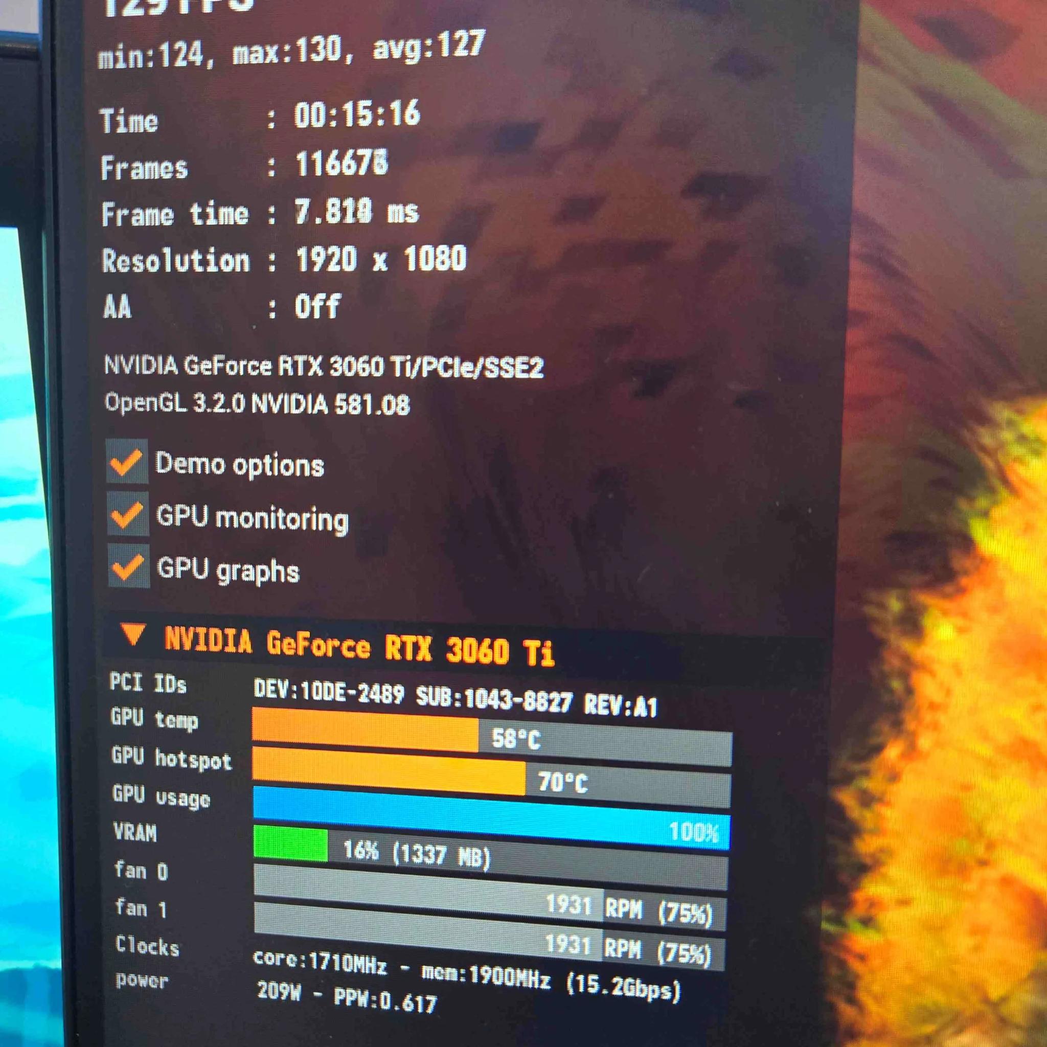 Like New With Box  - Asus TUF RTX 3060 Ti OC Edition