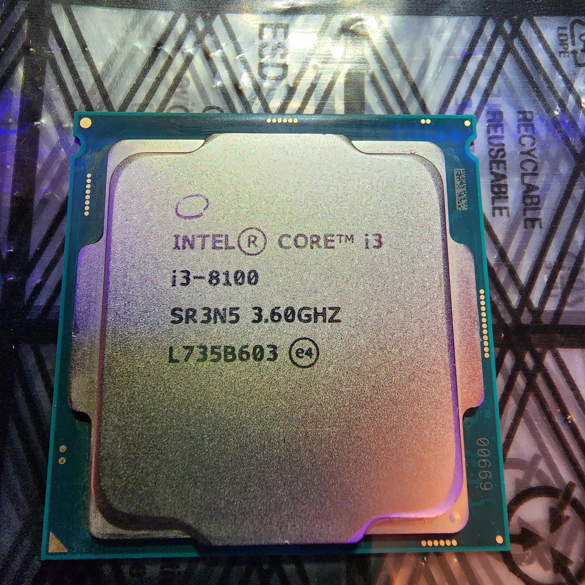 Intel Core i3-8100 Socket 1151 Quad Core Desktop CPU 3.60GHz