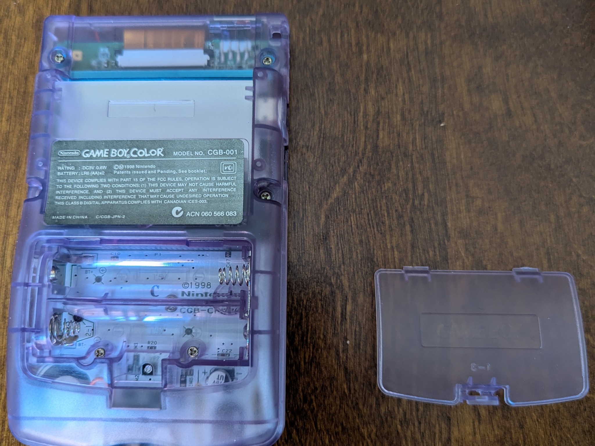 Restored Game Boy Color GBC with Backlit IPS LCD Screen