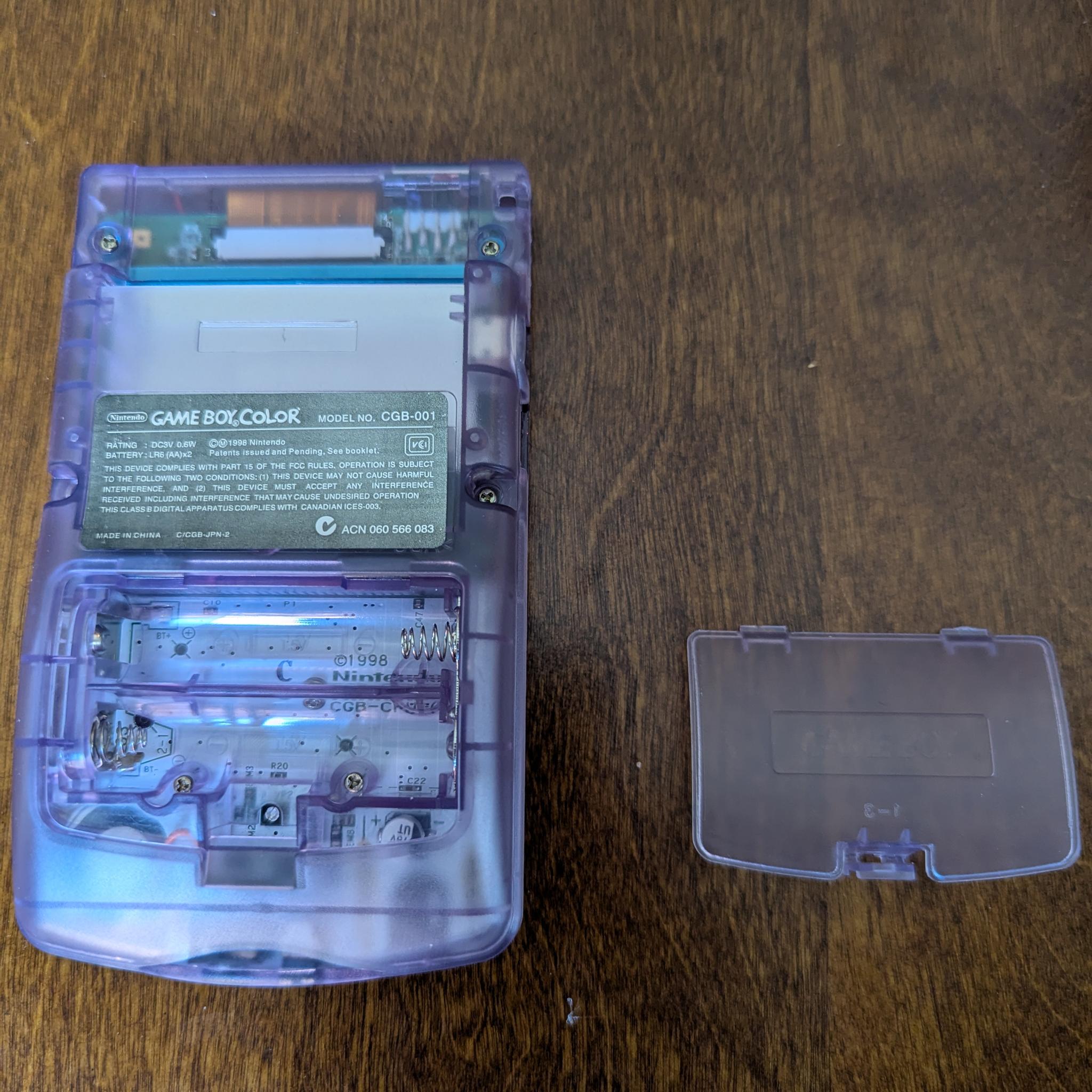 Restored Game Boy Color GBC with New Backlit IPS LCD Screen
