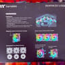 Thermaltake SWAFAN EX 14 RGB PC Cooling Fan, 3 Pack | 500~2000 RPM | Magnetic Connection