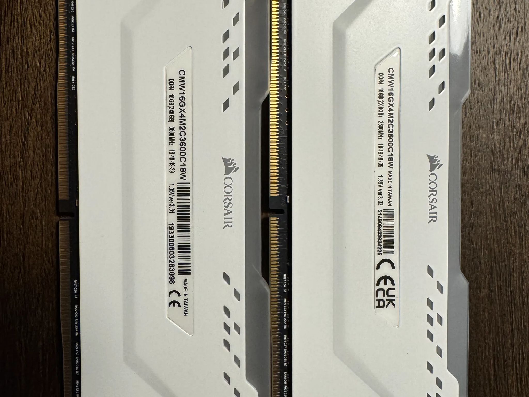 CORSAIR VENGEANCE RGB PRO 32GB (4x8GB) DDR4 3600MHz C18 LED Desktop Memory - White
