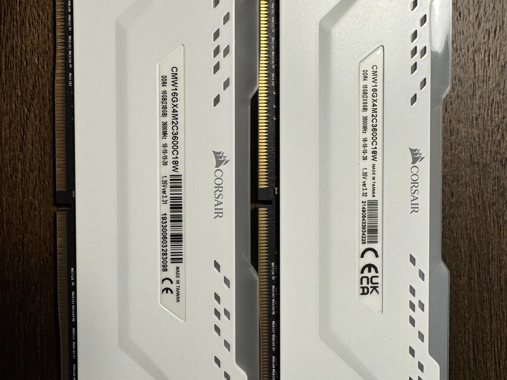 CORSAIR VENGEANCE RGB PRO 32GB (4x8GB) DDR4 3600MHz C18 LED Desktop Memory - White
