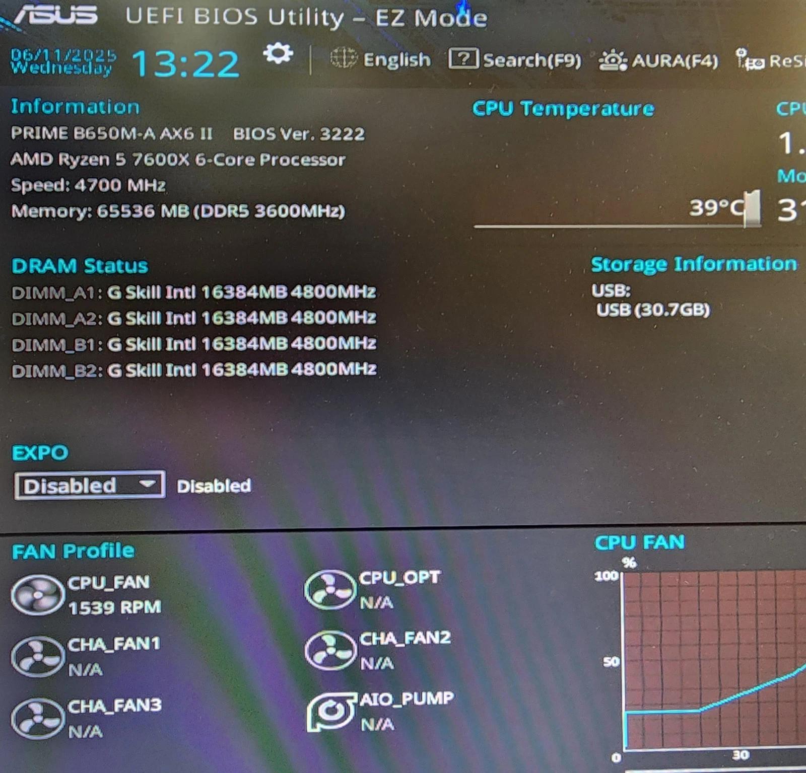 UPDATED BIOS ASUS PRIME B650M-A AX6 II WIFI AM5 DDR5 MATX MOTHERBOARD