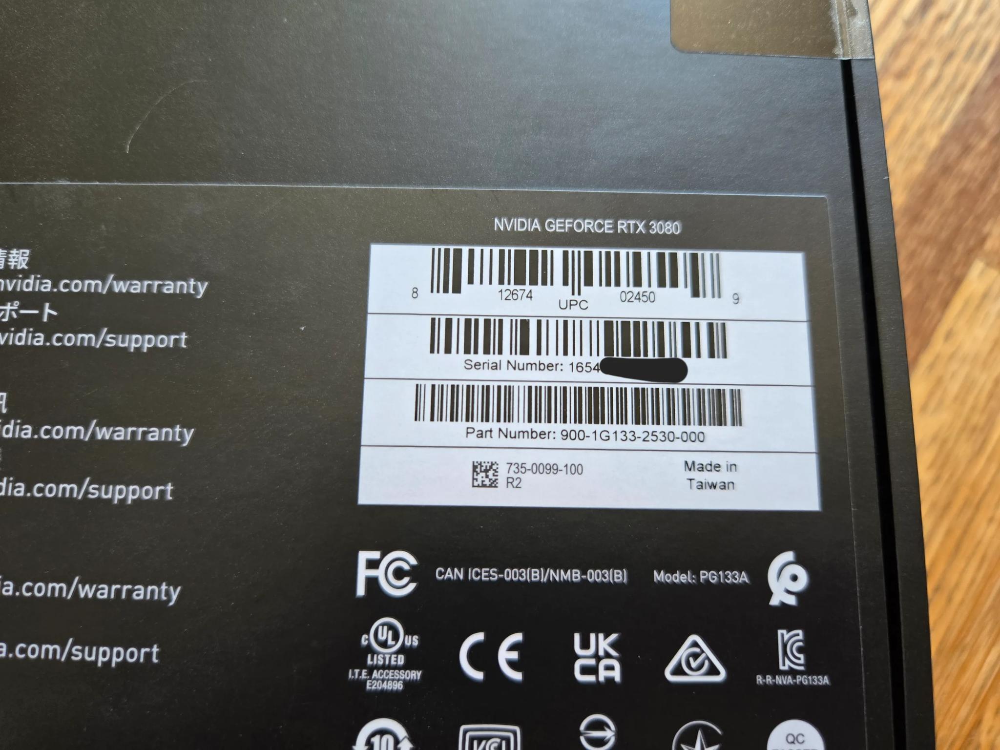 Brand-New Sealed Nvidia Founders Edition RTX 3080 (10GB)