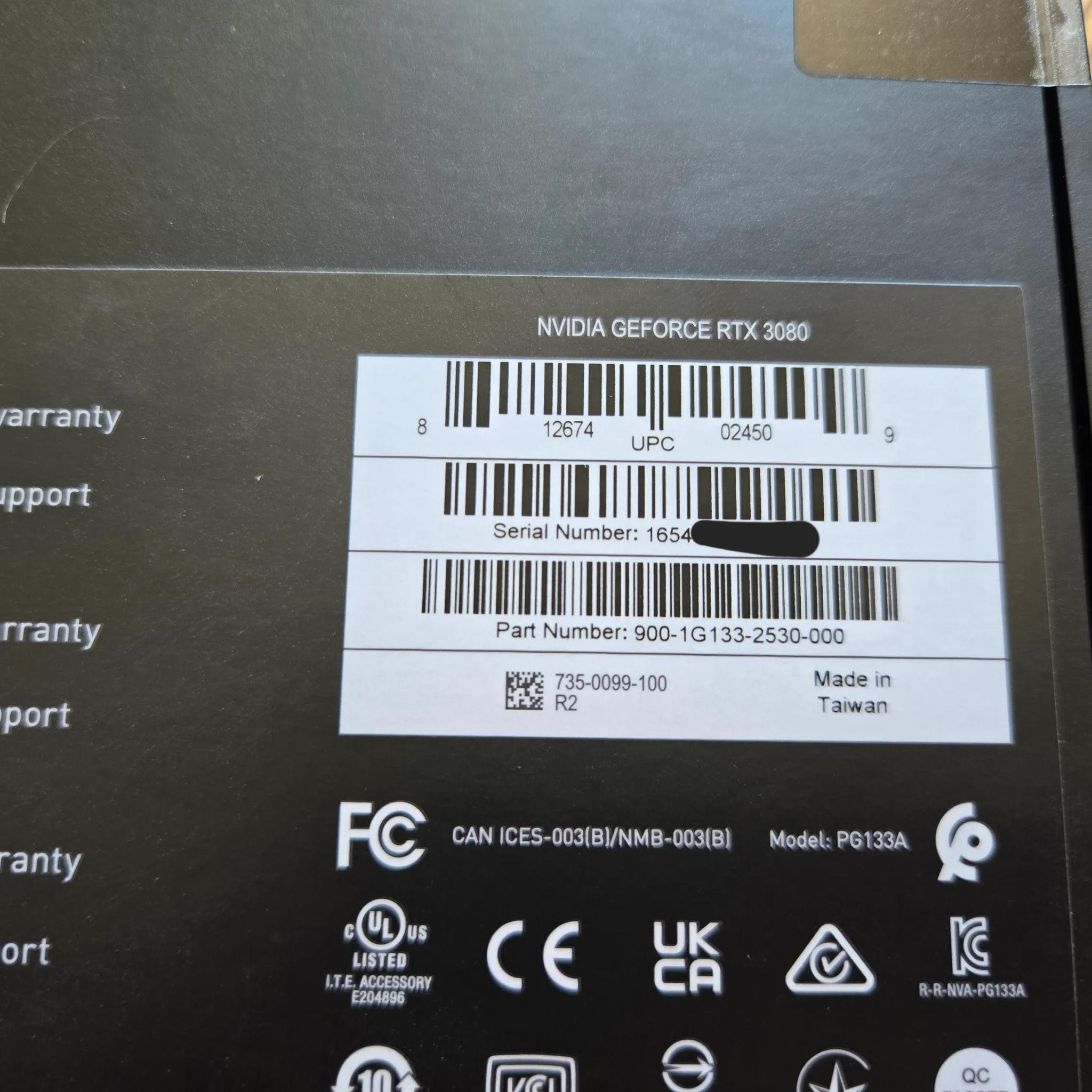 Brand-New Sealed Nvidia Founders Edition RTX 3080 (10GB)