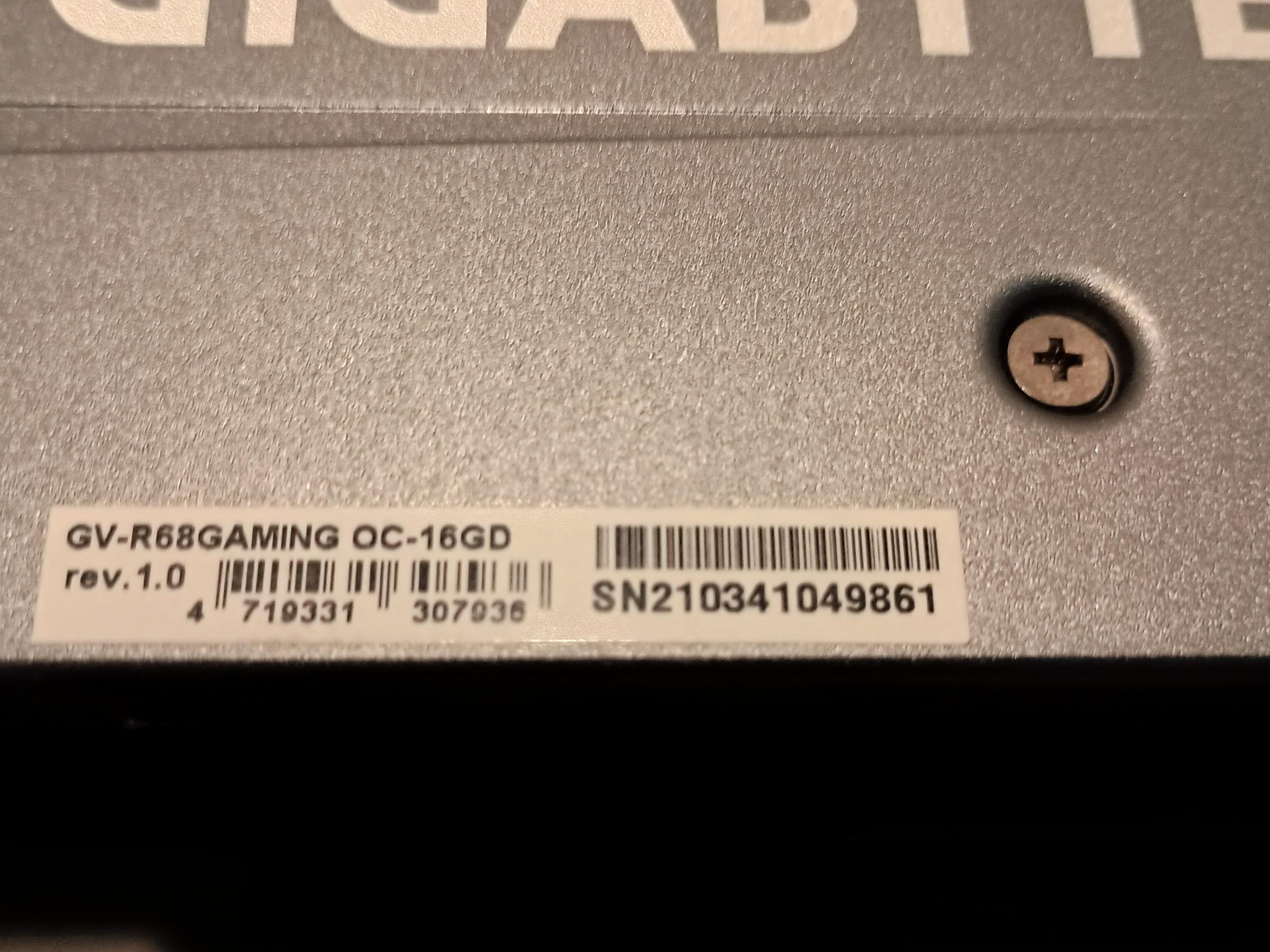 Gigabyte RX 6800 Gaming OC 16GB GPU