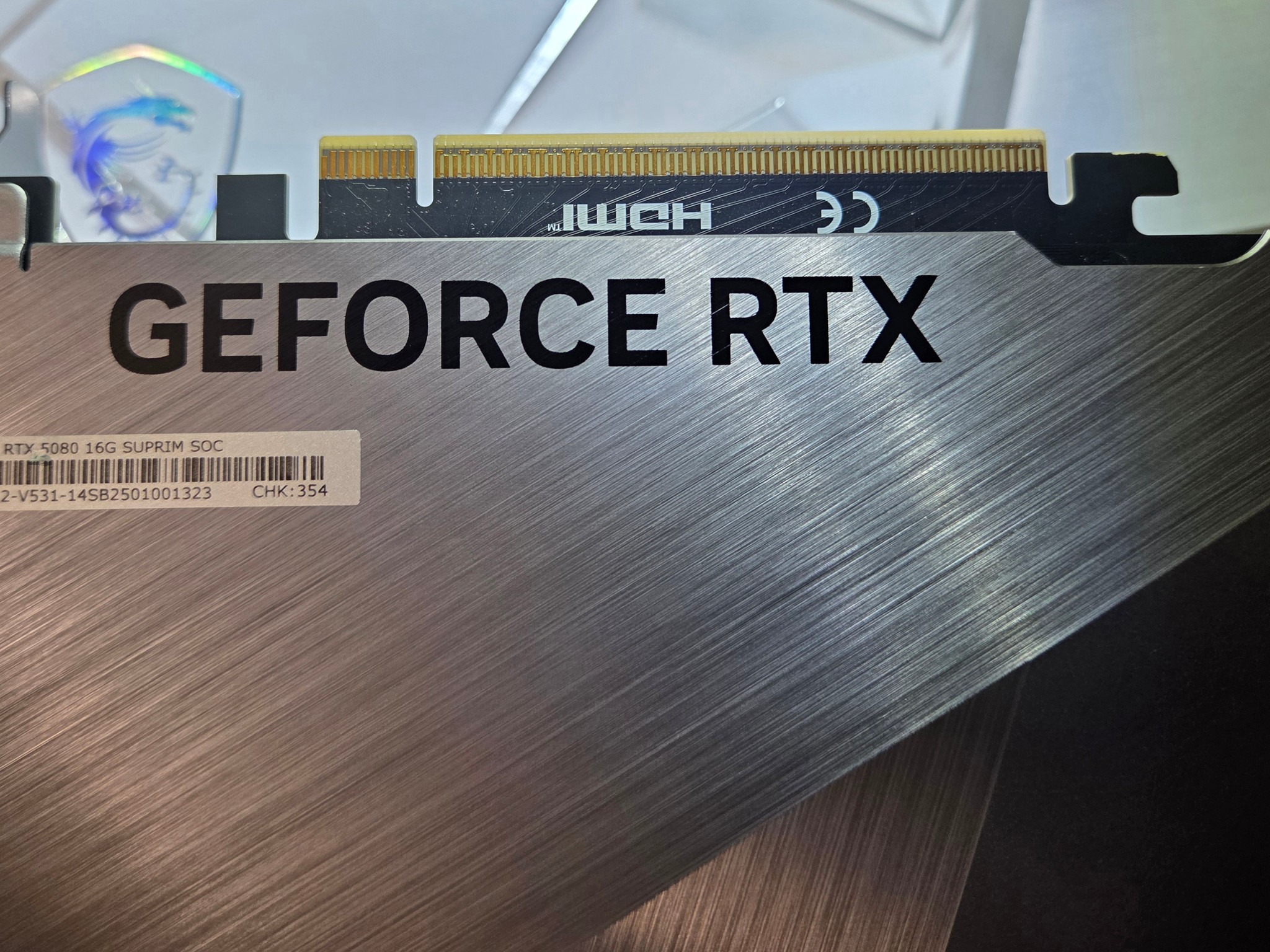 MSI GeForce RTX 5080 16G SUPRIM SOC