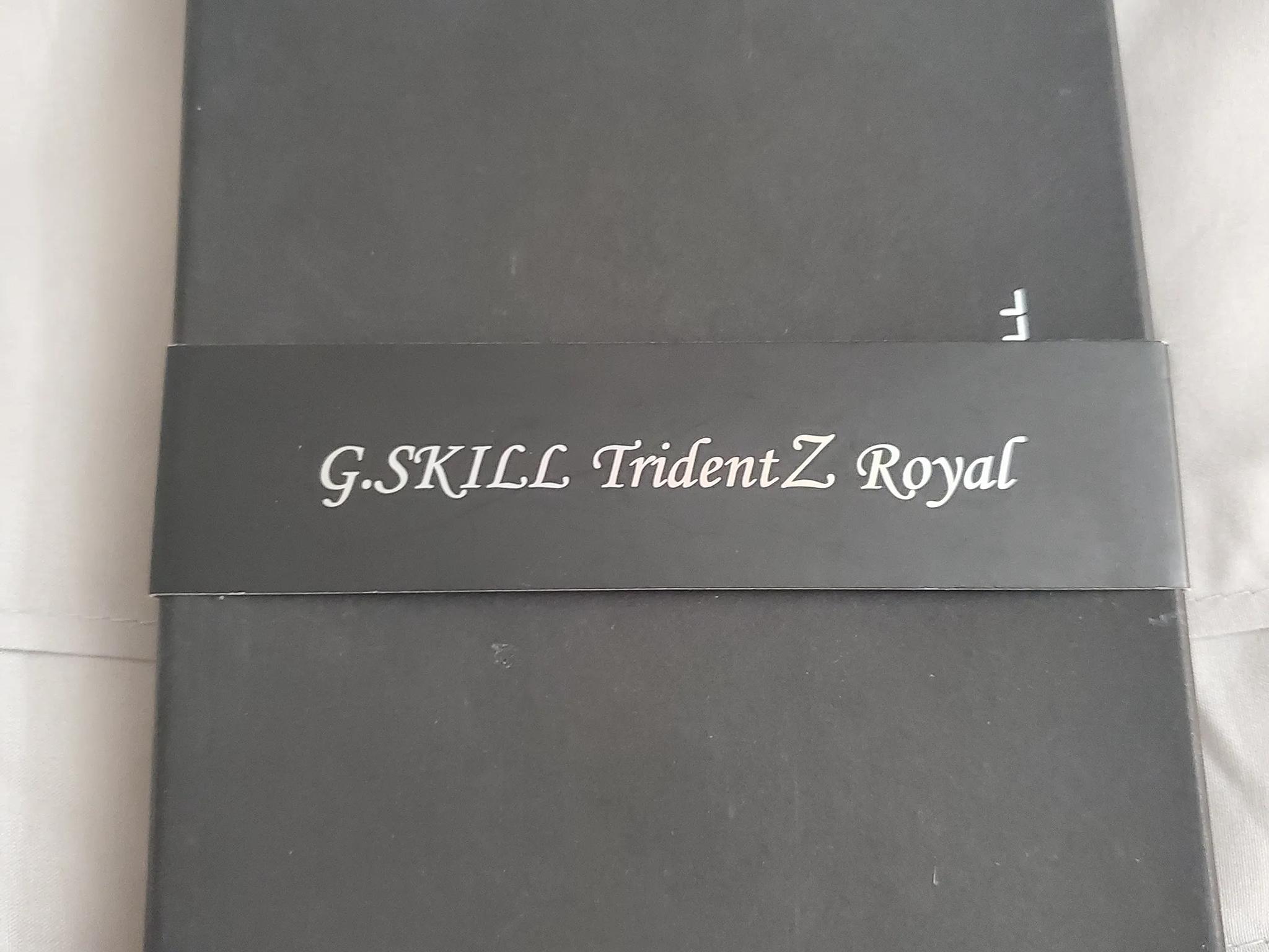 2x8gb G.Skill Trident Z Royal 3600mhz CL16
