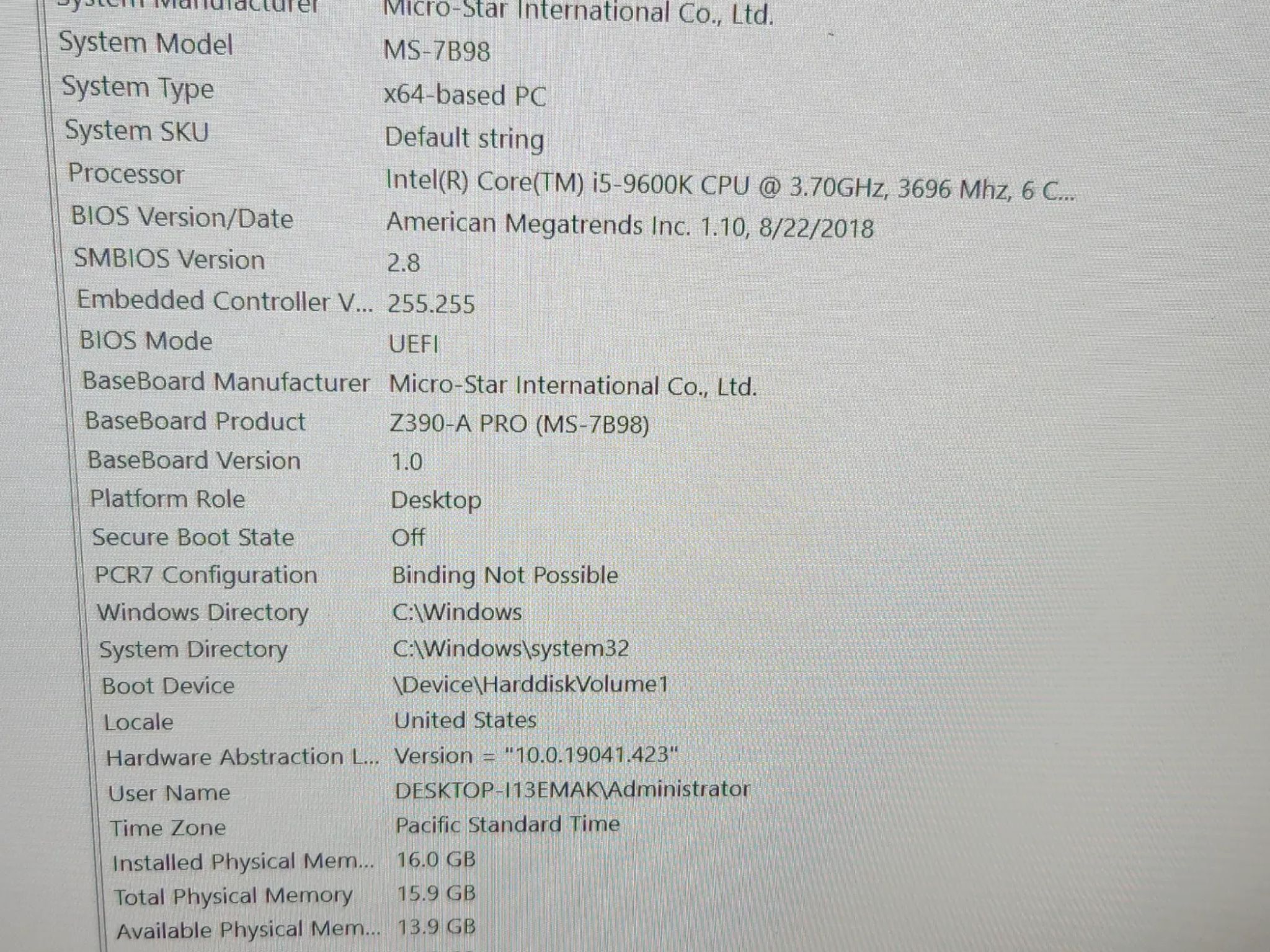 GAMING PC i5-9600k 16GB RAM 1TB SSD GTX 1660 SUPER 6GB
