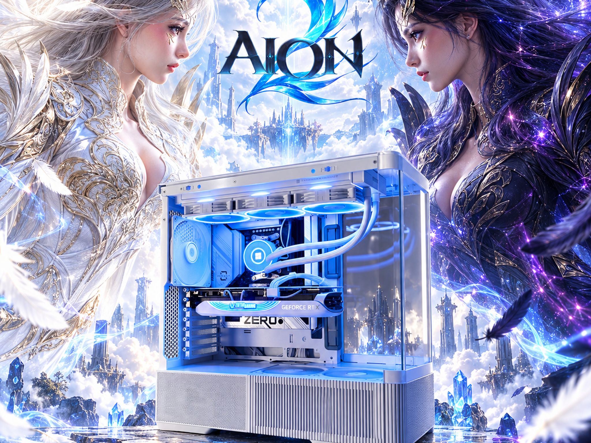 Clean White & Minimal - AION 2 4K Gaming PC - RTX 4080 | Ryzen 7 7800X3D | 32GB DDR5 | 2TB NVME 4.0