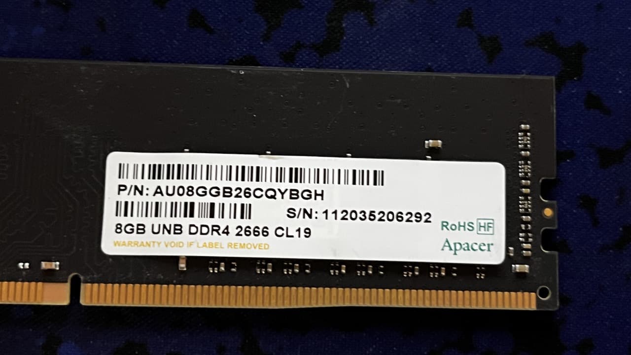 Apacer 8GB DDR4 2666MHz Desktop RAM Memory Stick