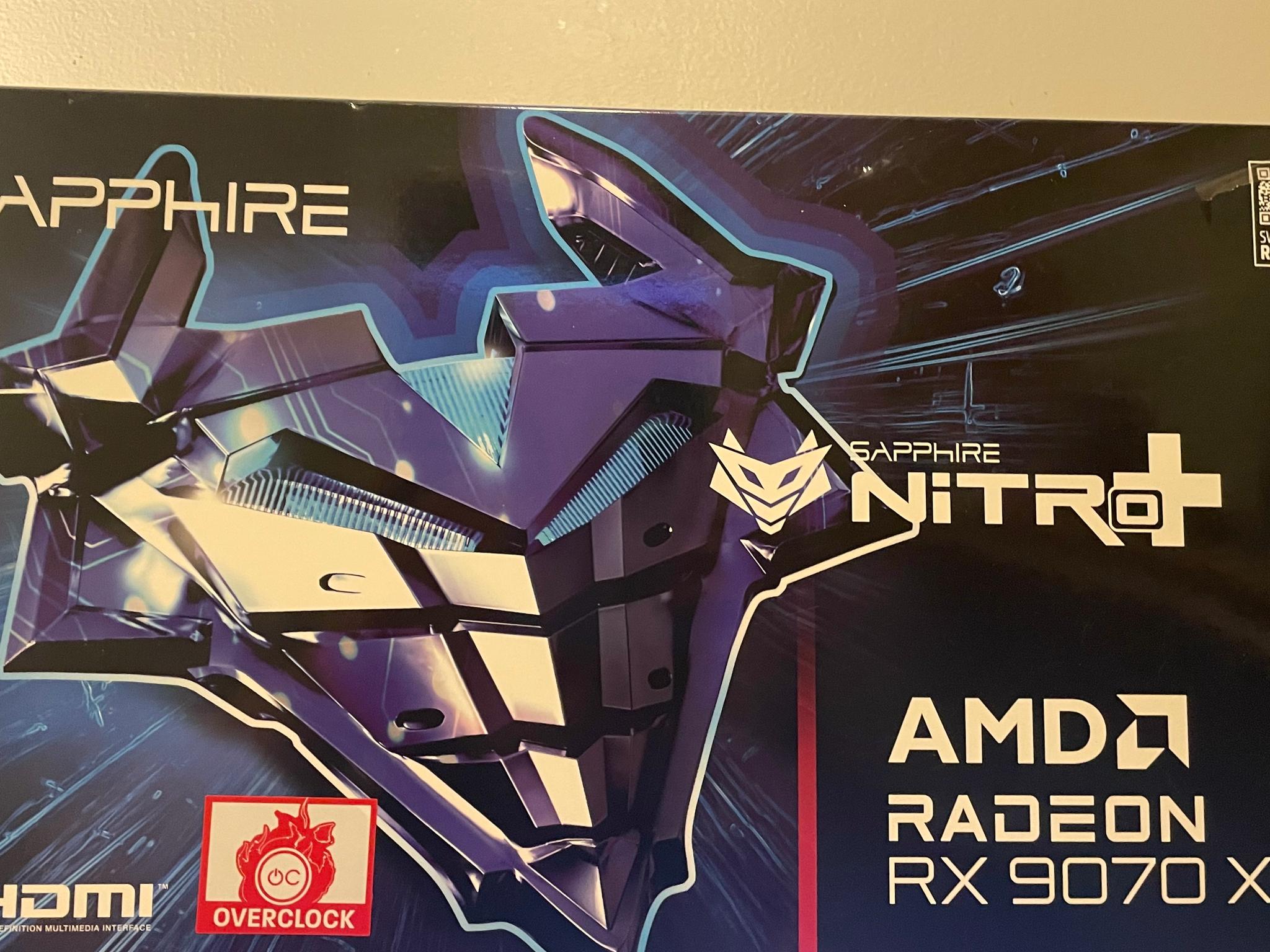 AMD Sapphire Nitro+ 9070xt 16GB GDDR6