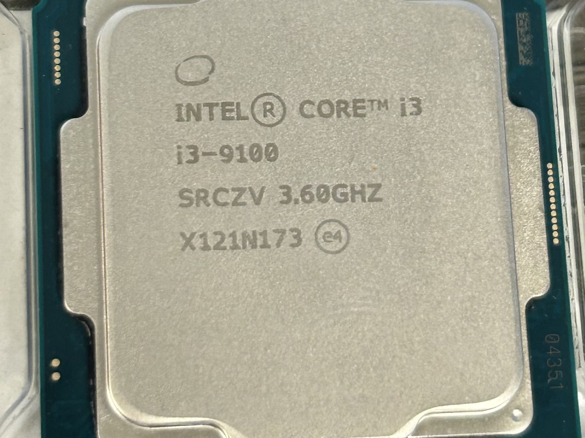 Intel Core i3-9100 Quad Core Coffee Lake LGA1151