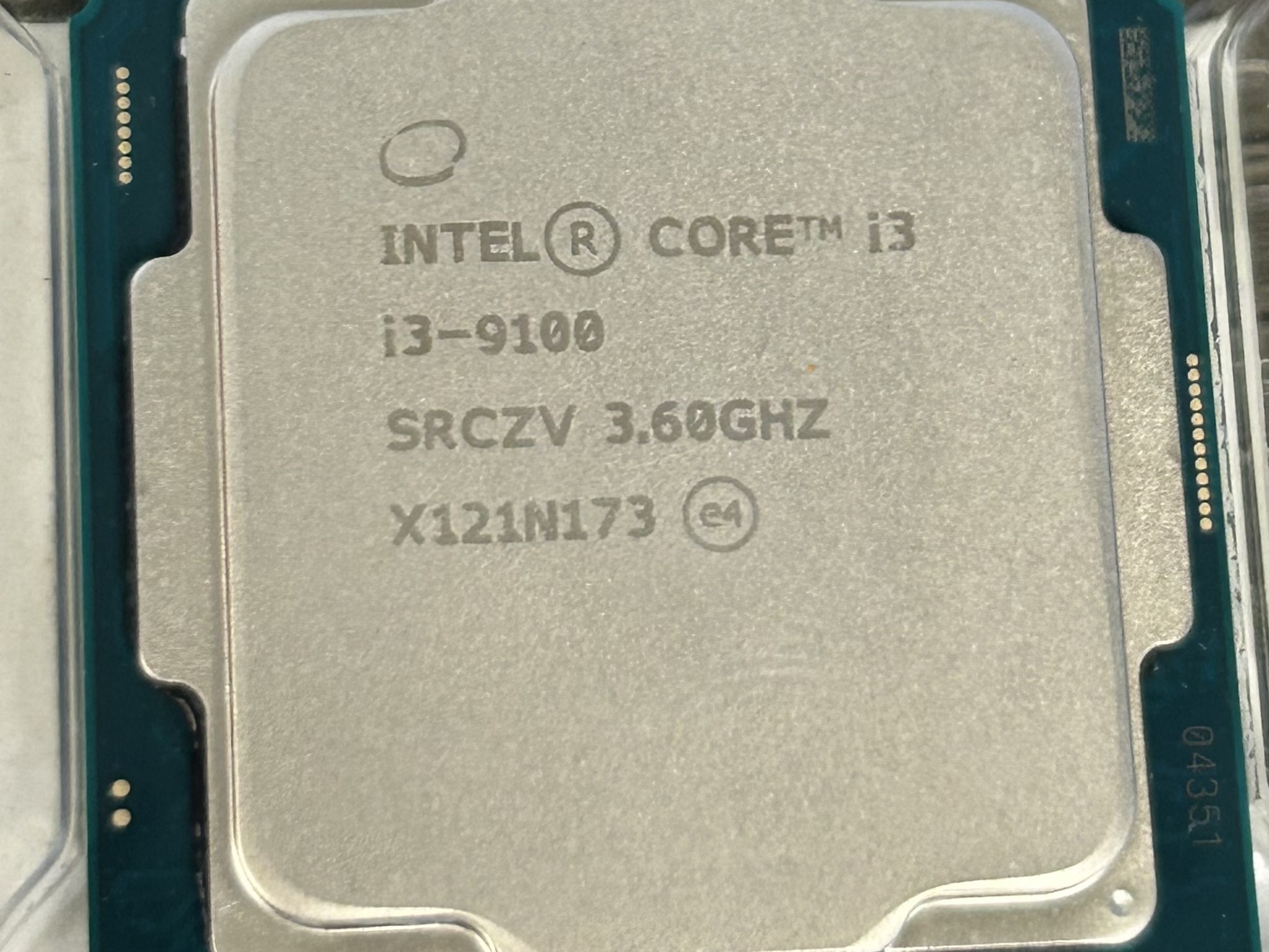 Intel Core i3-9100 Quad Core Coffee Lake LGA1151