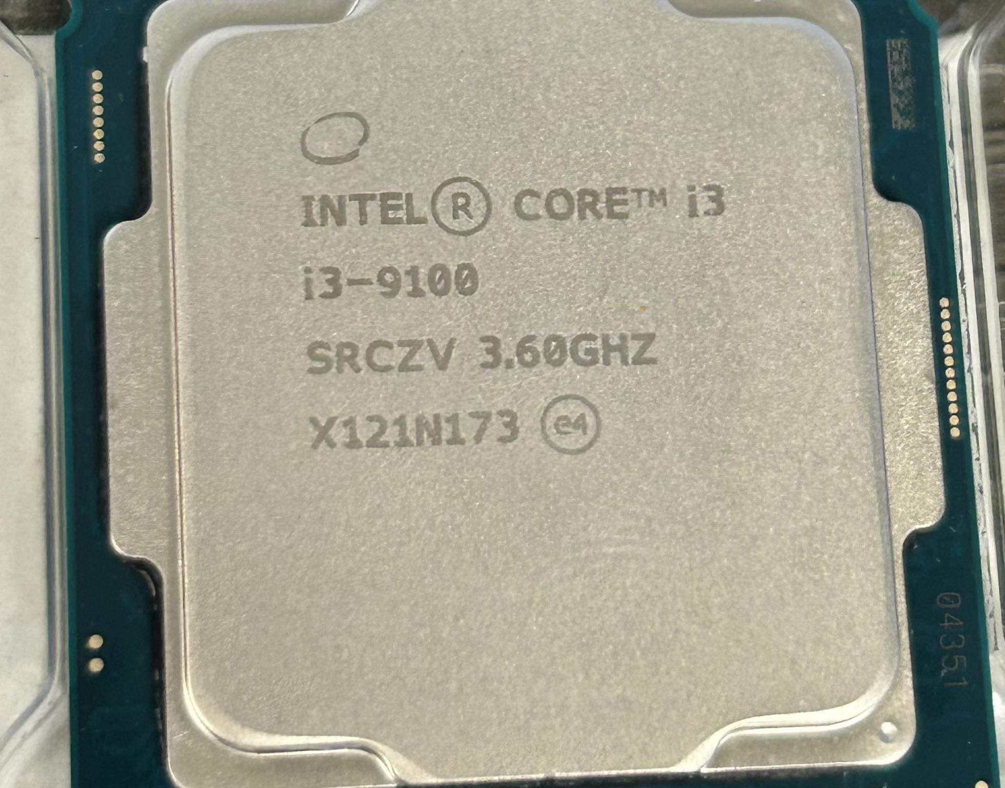 Intel Core i3-9100 Quad Core Coffee Lake LGA1151