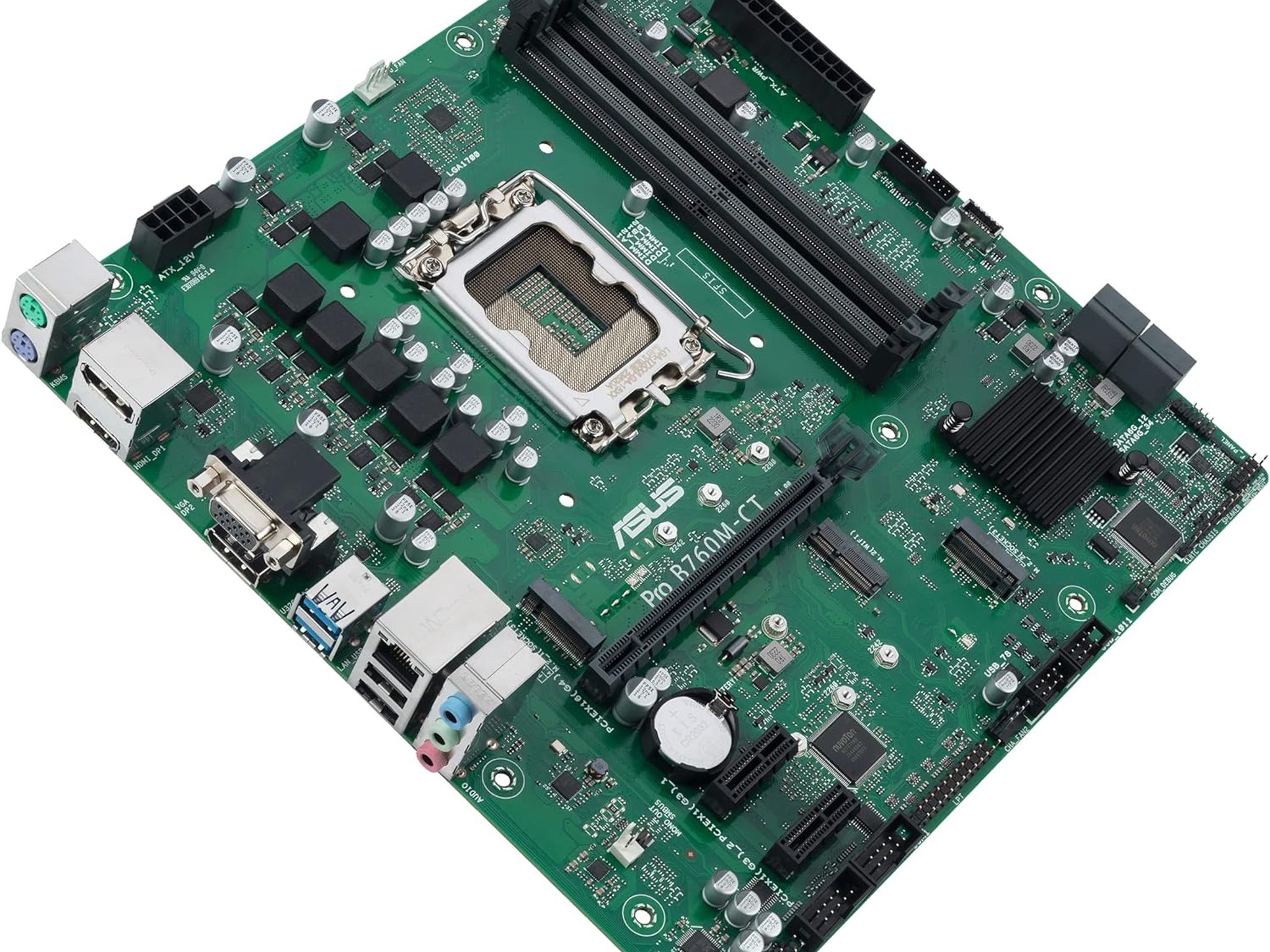 ASUS PRO B760M-CT Intel B760 LGA 1700 MicroATX DDR5 Desktop Motherboard