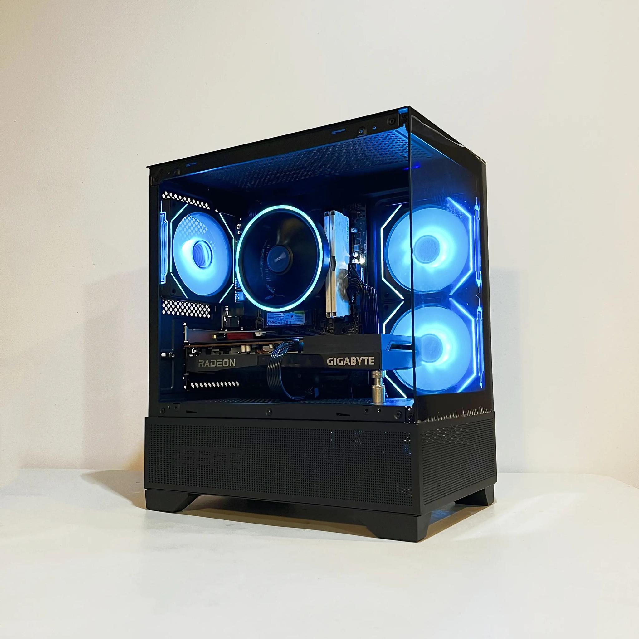 🔥SALE🔥 R5-5600|RX 6600|32GB RAM|1TB M.2||WIFI|ARGB Fans| -DepxTech Pre-Built PC