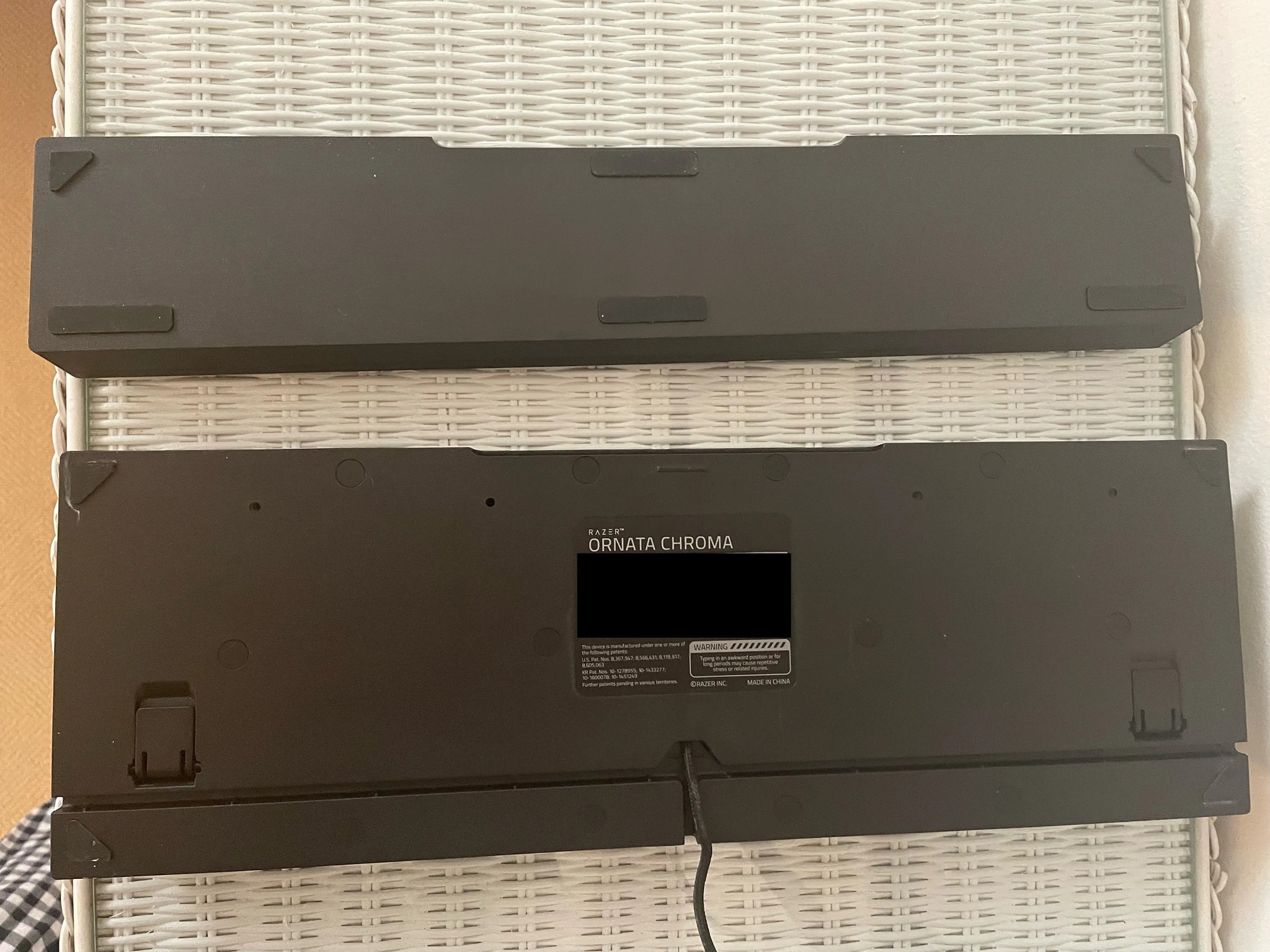 Razer Ornata Chroma Wired Keyboard With Magnetic Wrist Rest (Plus Original Manual & Stickers)!
