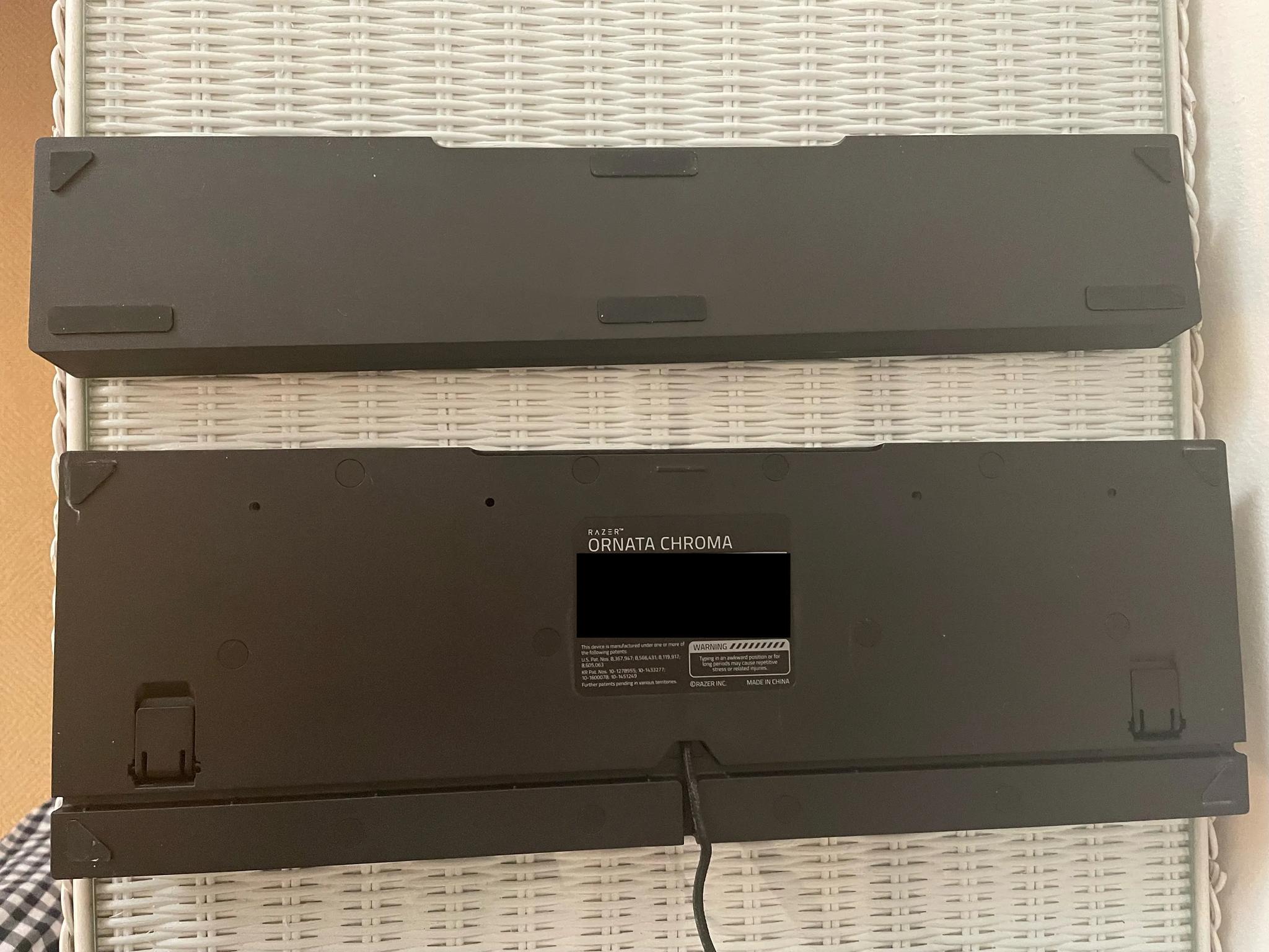 Razer Ornata Chroma Wired Keyboard With Magnetic Wrist Rest (Plus Original Manual & Stickers)!