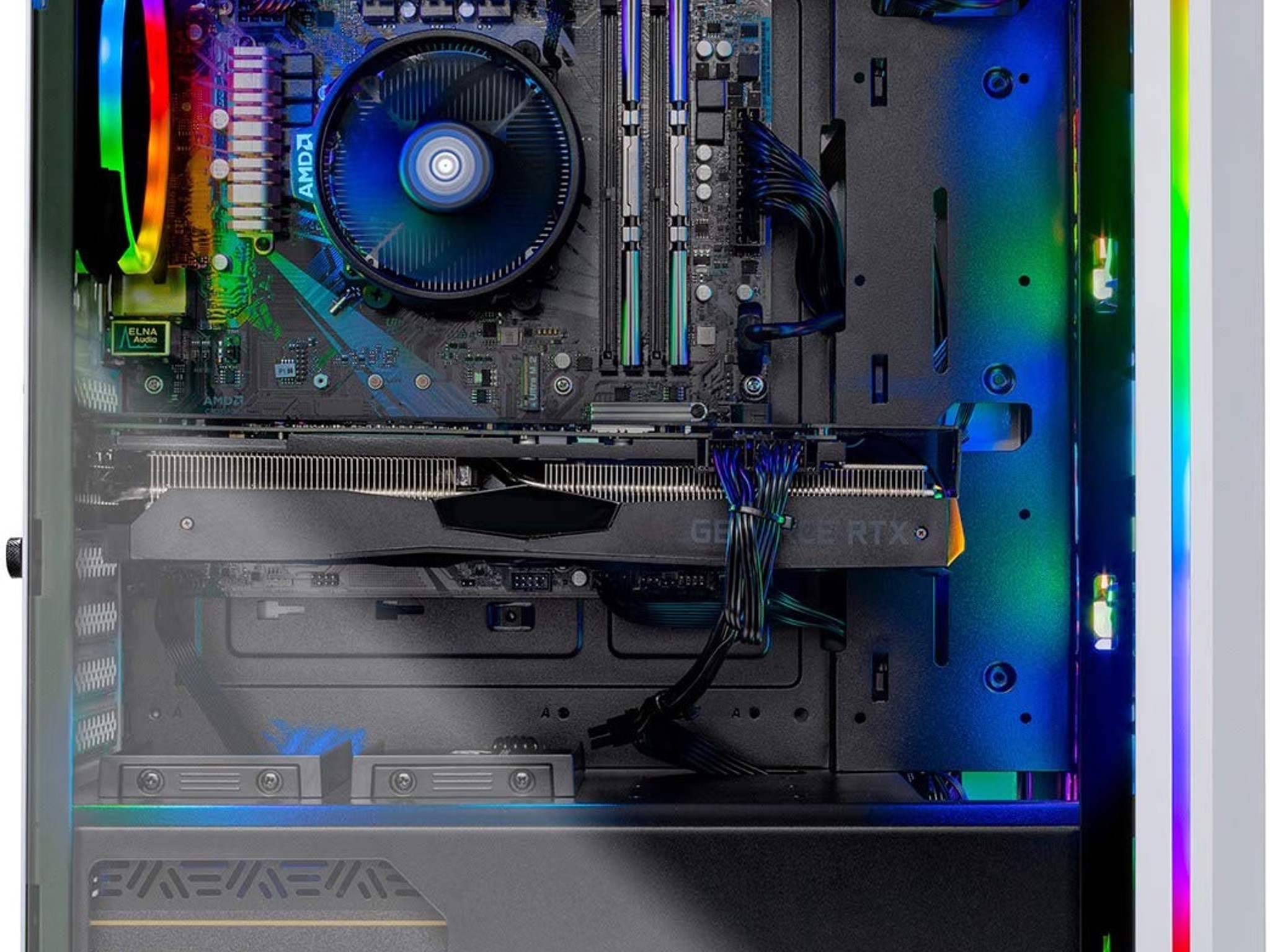 Skytech Chronos Gaming PC Desktop - AMD Ryzen 7 3700X, NVIDIA RTX 2070 Super 8GB, 32GB DDR4(2X 16GB)