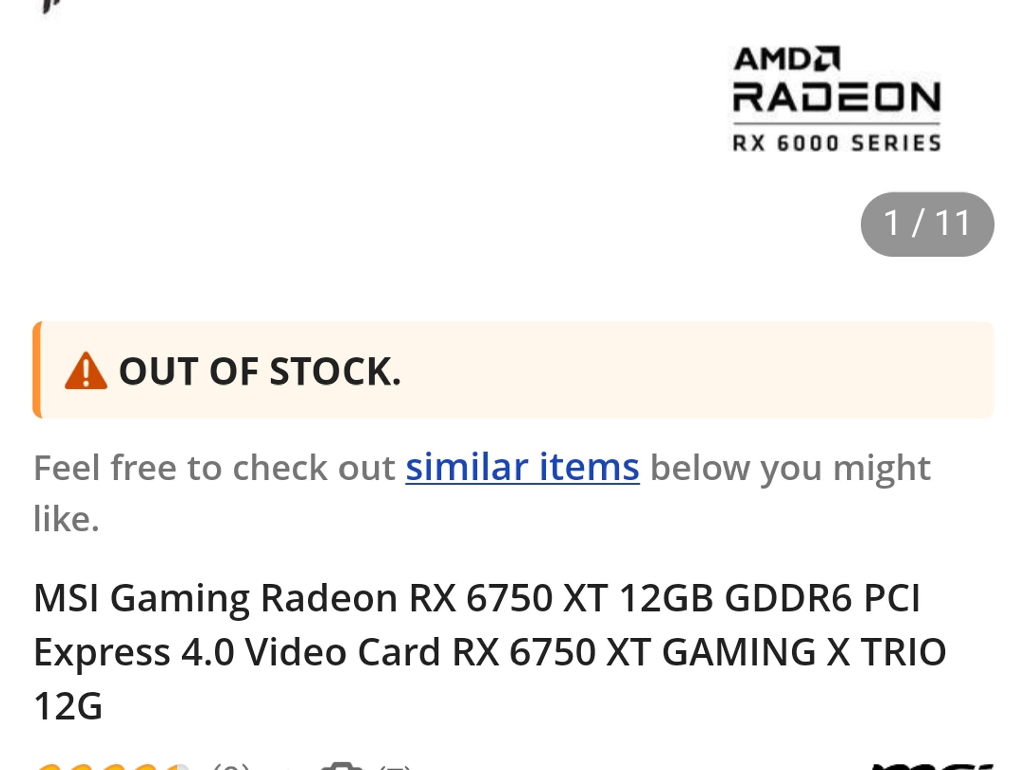 Radeon RX 6750xt