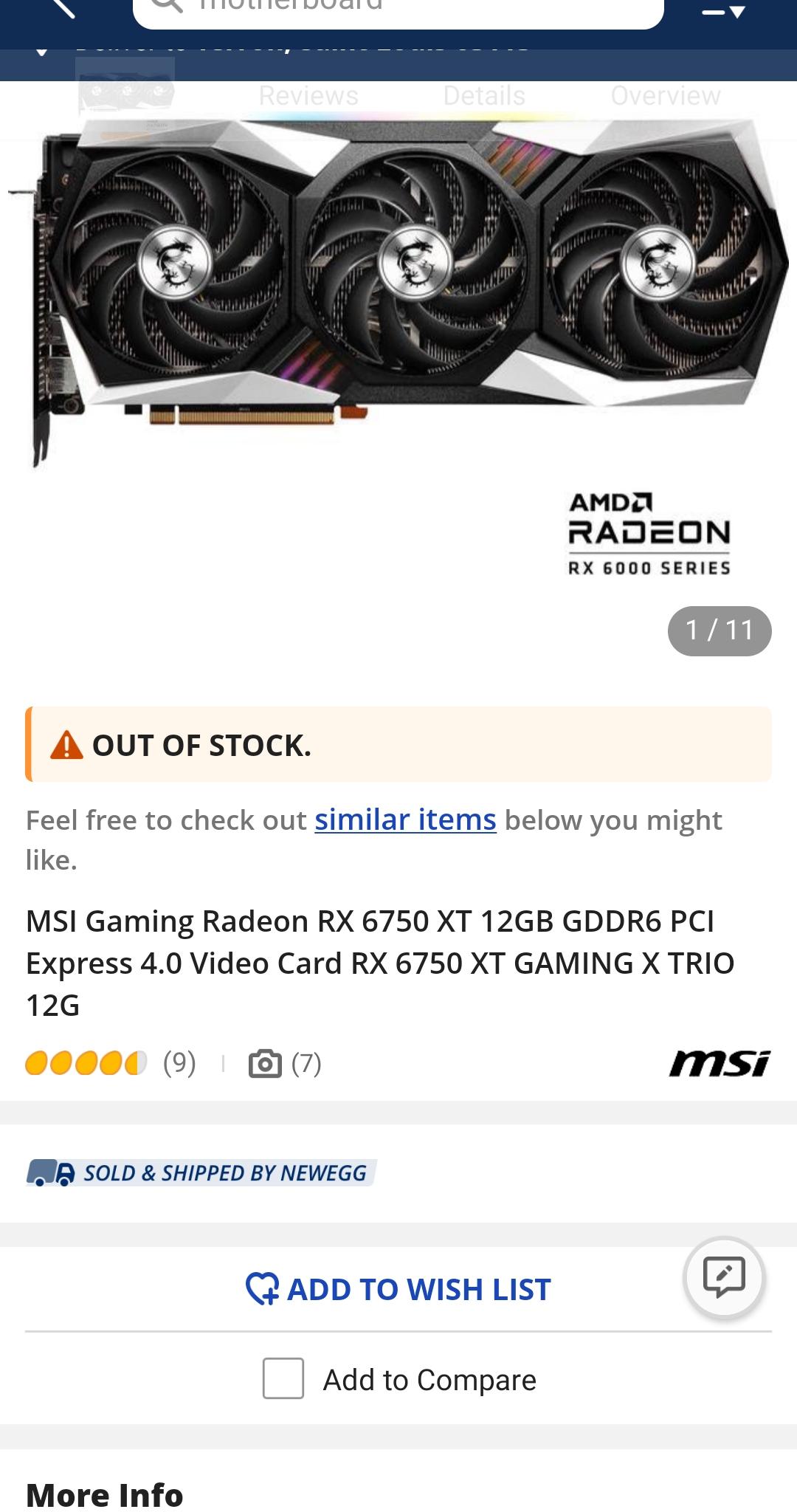 Radeon RX 6750xt