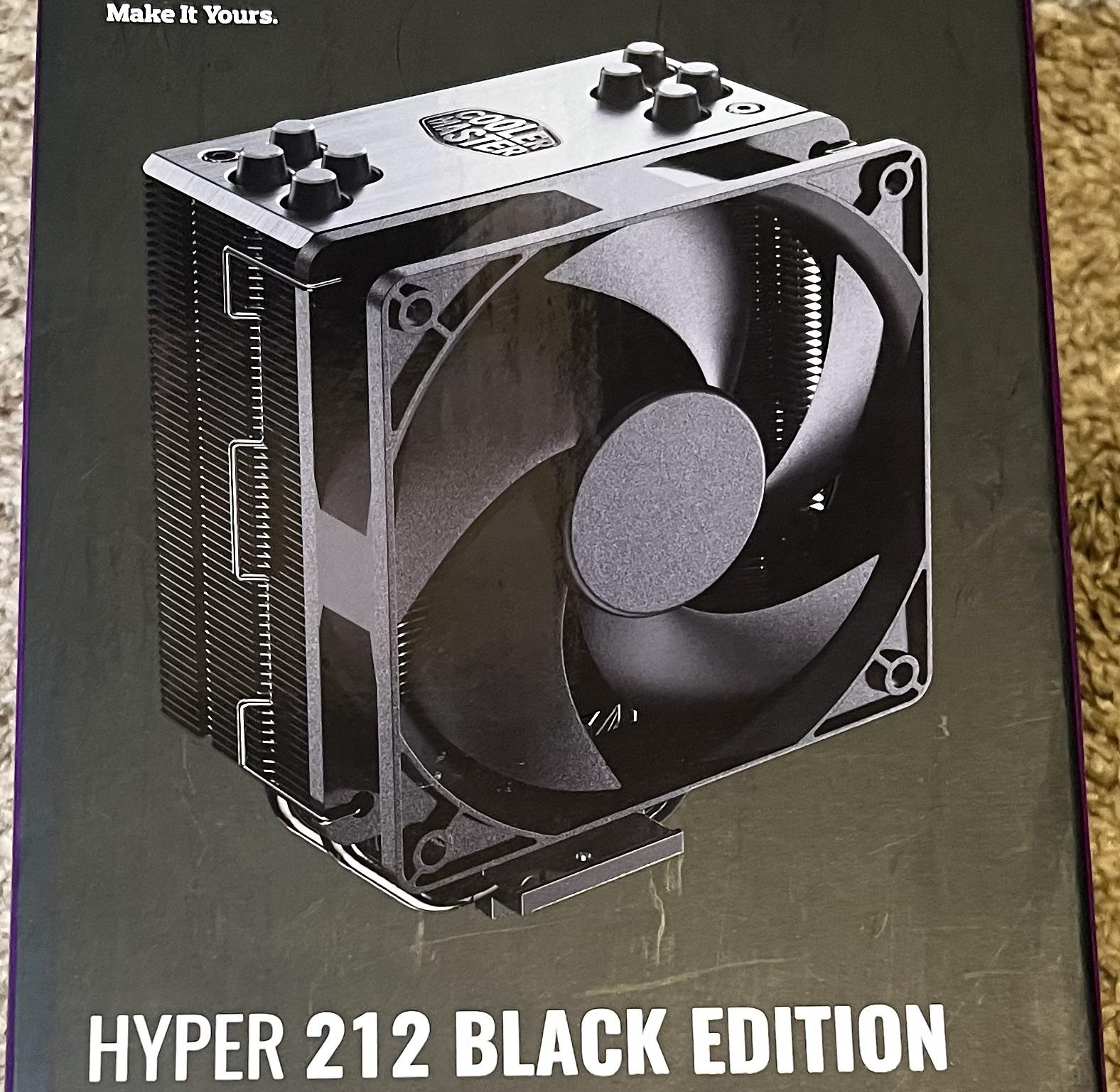Cooler Master Hyper 212 Black CPU Air Cooler-PWM Fan-AMD Ryzen AM5/AM4-Intel LGA 1851/1700/1200