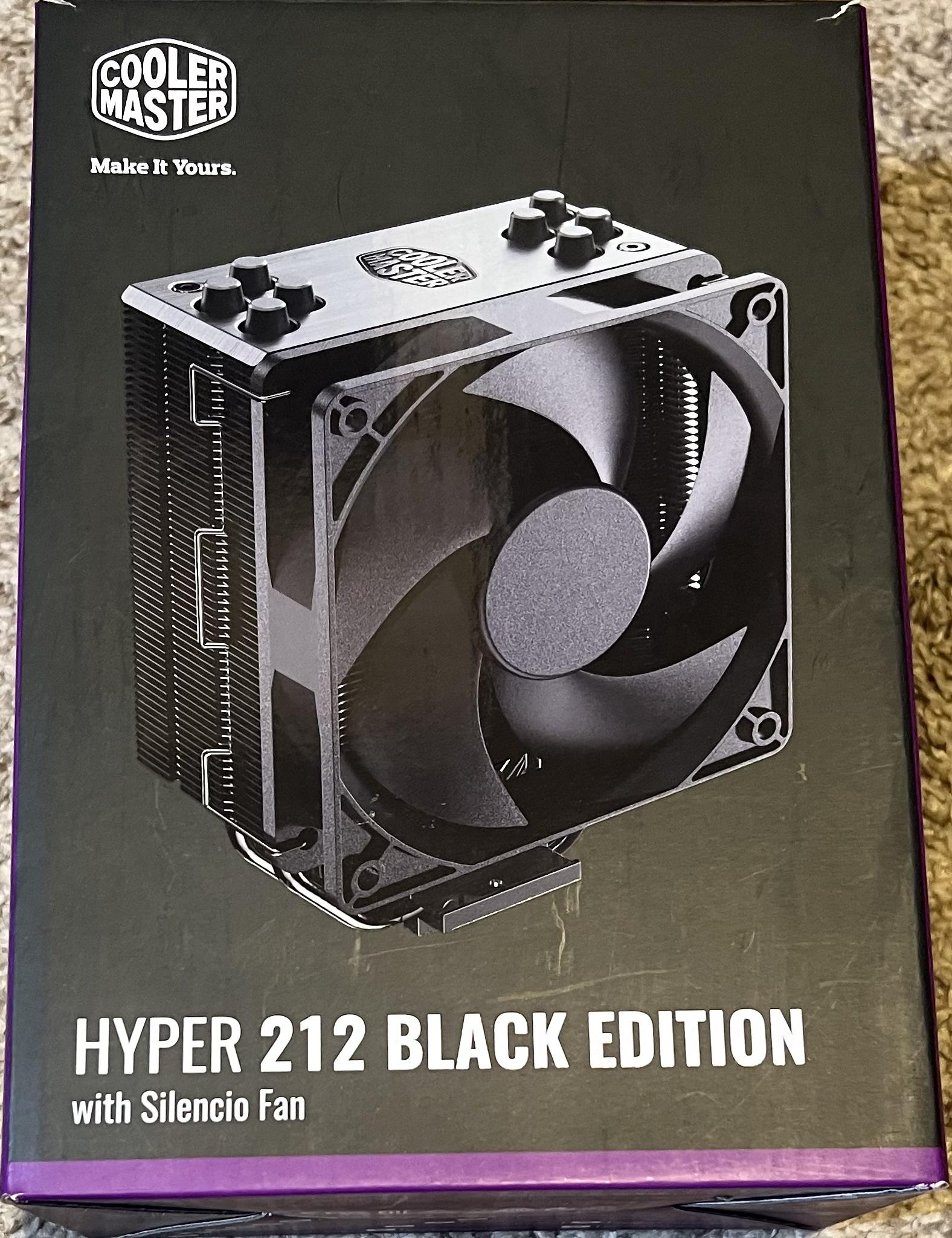 Cooler Master Hyper 212 Black CPU Air Cooler-PWM Fan-AMD Ryzen AM5/AM4-Intel LGA 1851/1700/1200