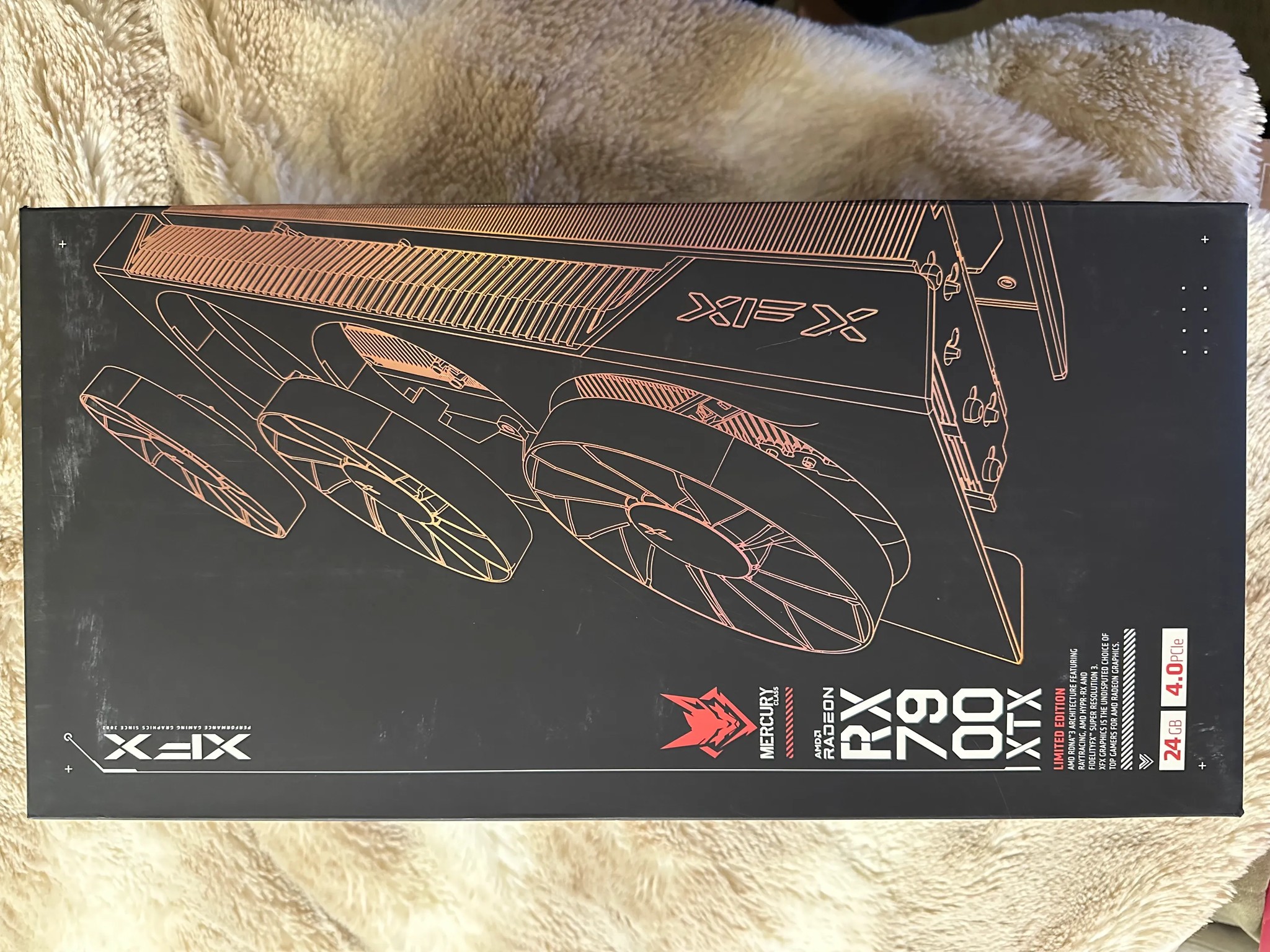 XFX Mercury RX 7900 XTX 24GB Magnetic Air AMD Radeon GPU - 24 GB
