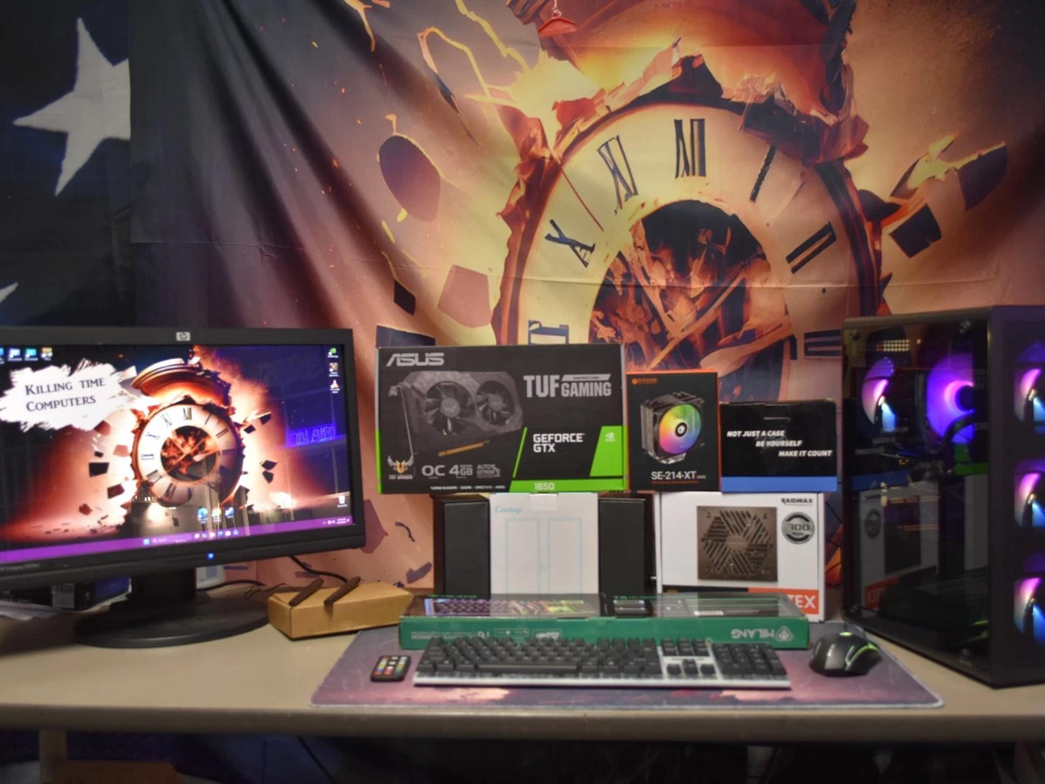 Intel I 7 4790 RAM 32 GB GPU RTX 1650 1 TB NVME 700 watts 80 plus gold  & speakers & keyboard& mouse