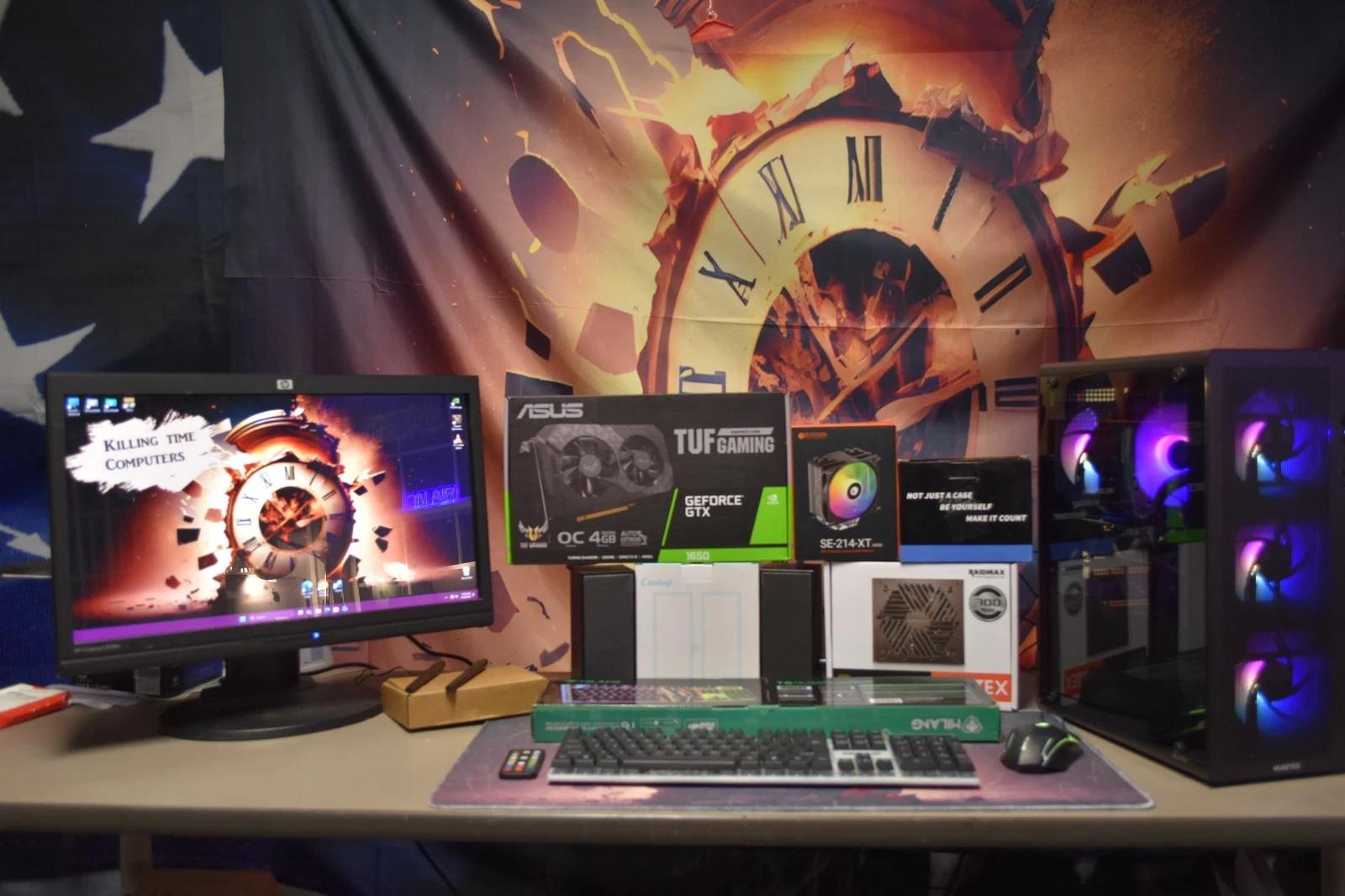 Intel I 7 4790 RAM 32 GB GPU GTX 1650 1 TB NVME 700 watts 80 plus gold  & speakers & keyboard& mouse