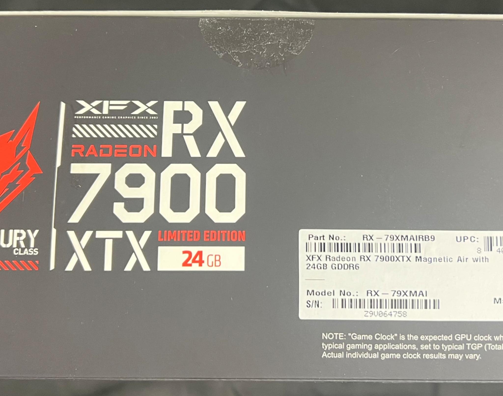 Limited Edition XFX Mercury AMD Radeon RX 7900 XTX Magnetic Air Gaming Graphics Card