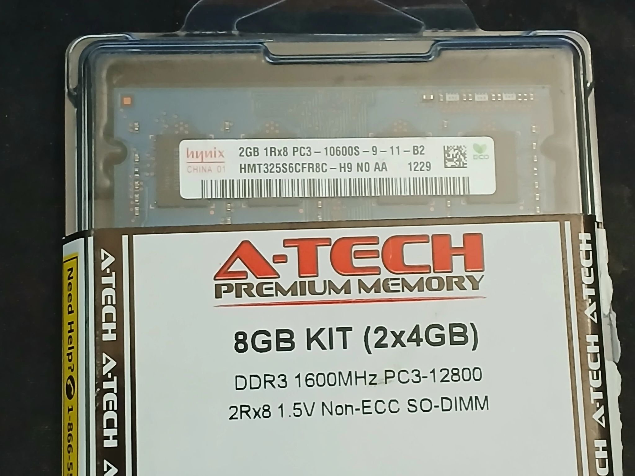 4GB Kit PC3-10600 Laptop SODIMM DDR3 1333 MHz  204-Pin Notebook Memory RAM 4G