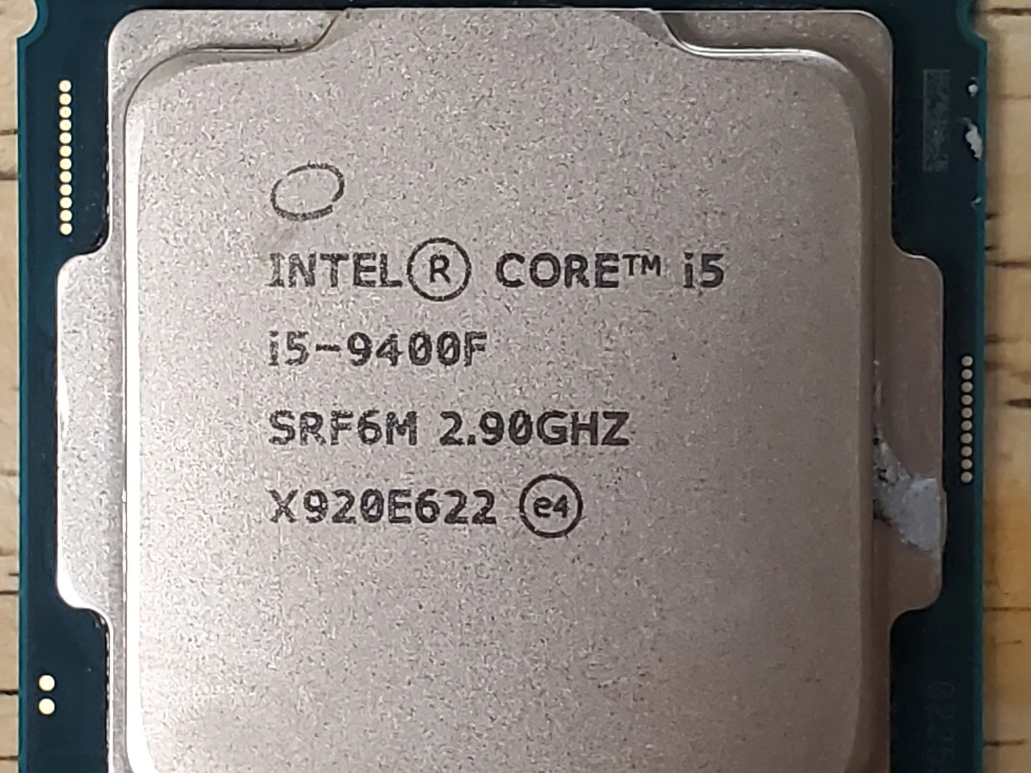 I5 9400F 2.90GHz CPU SRF6M