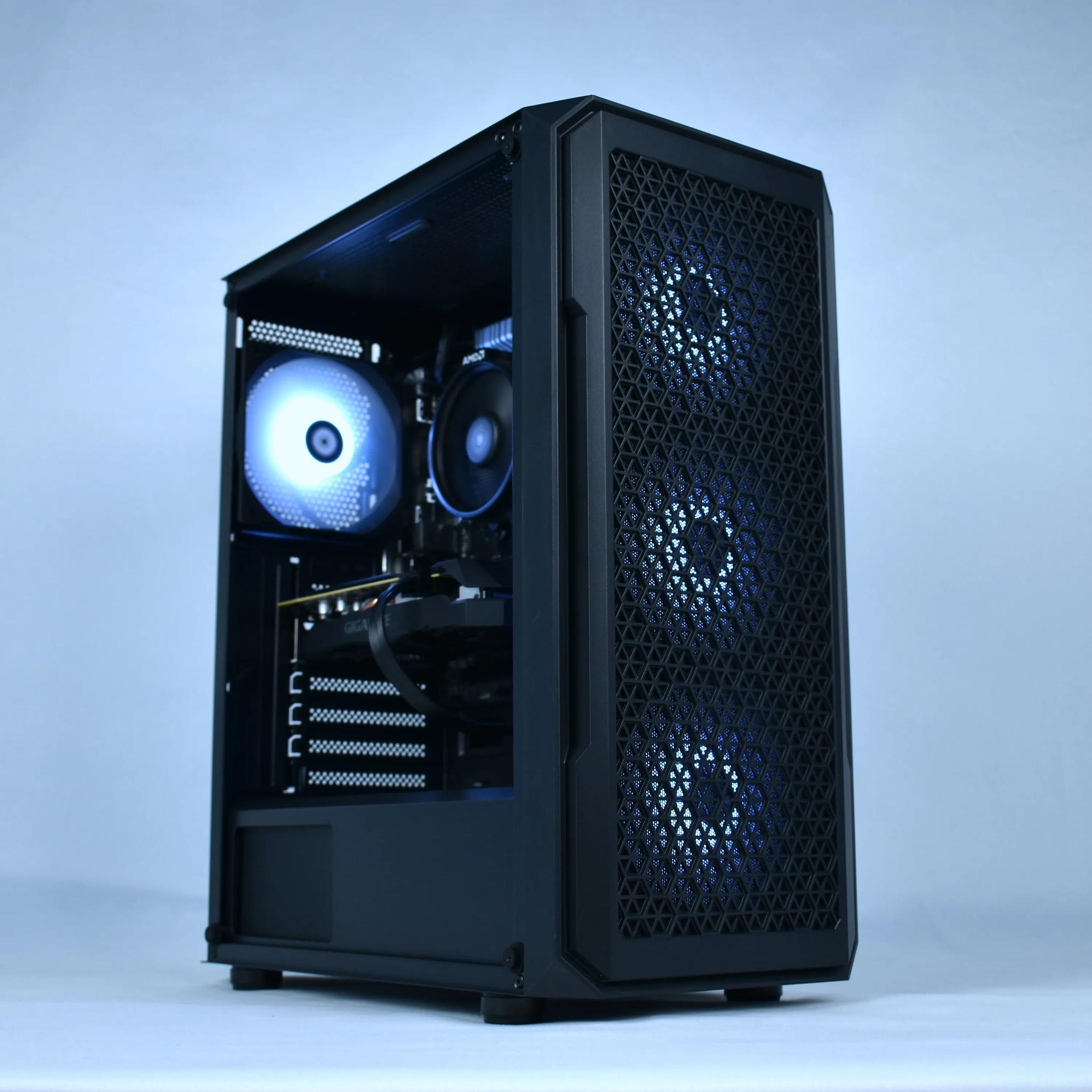 VALUE 1080p Gaming & Streaming PC | Ryzen 3600, RX 5600XT, 1TB SSD, 16GB DDR4, WiFi | Black