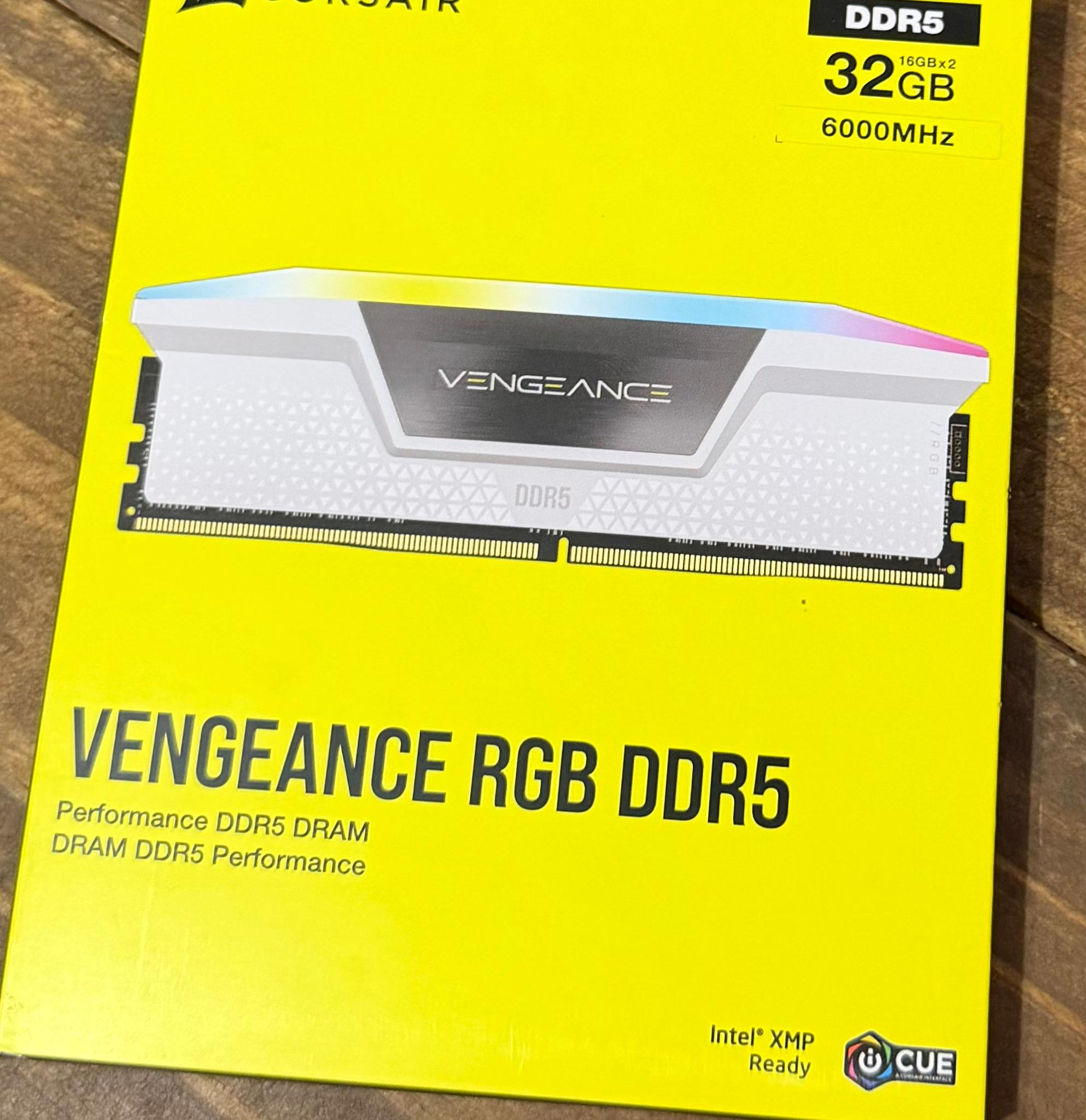 🔥 OPEN BOX: Corsair Vengeance RGB DDR5 32GB (2x16GB) 6000MHz CL36