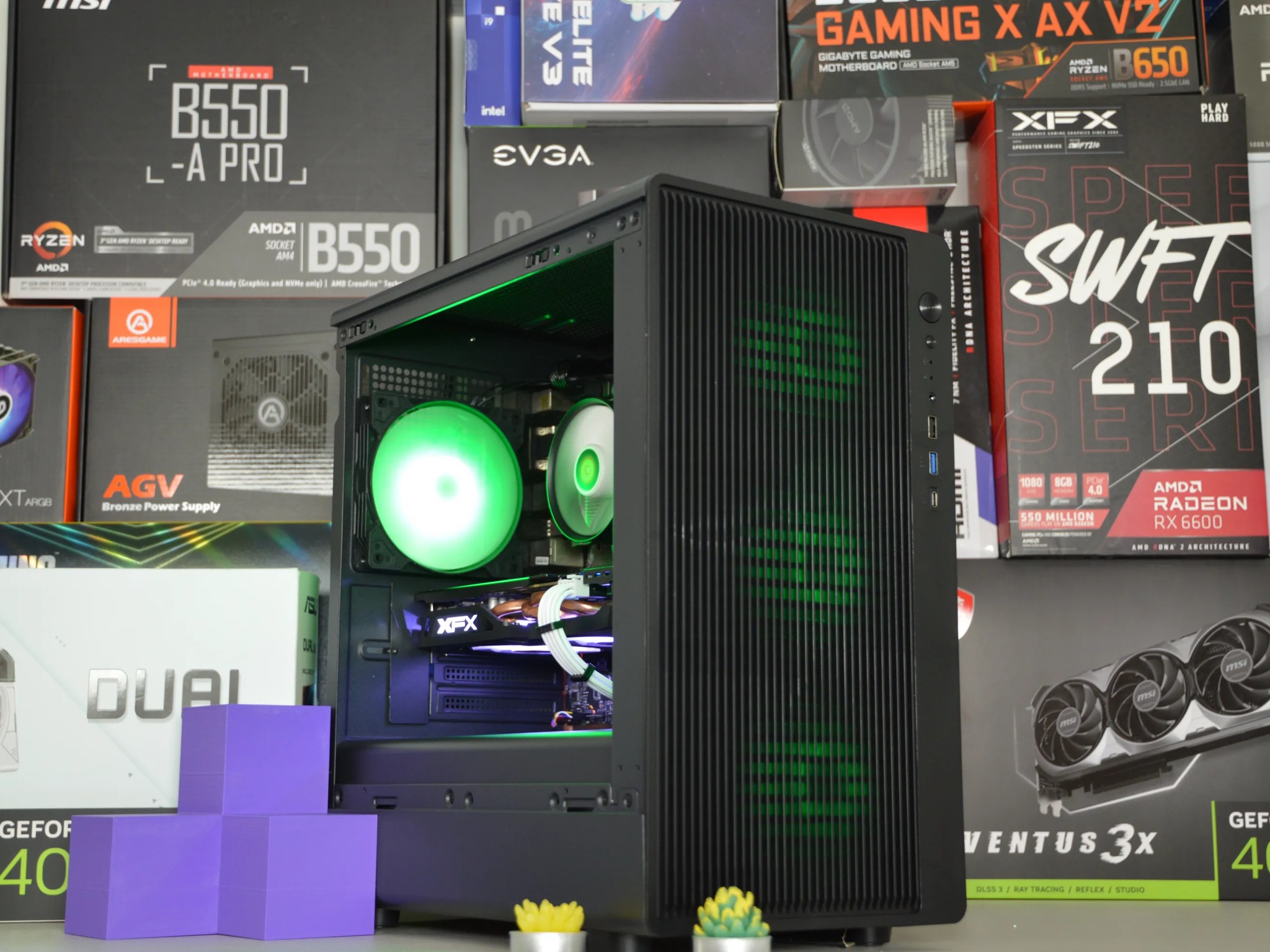 🏙️ BUDGET GAMING PC🏙️| RX 480 8GB | RYZEN 5 1500X | 16GB DDR4 RAM | 512GB NVME SSD | Blue Skies |