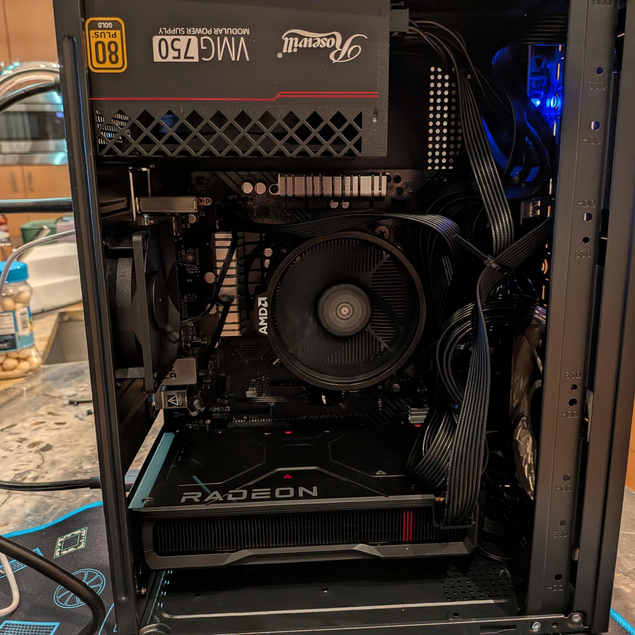 1080p Budget Sleeper - RX 7600, Ryzen 5 5500, 32 GB DDR4 RAM, 1 TB NVME