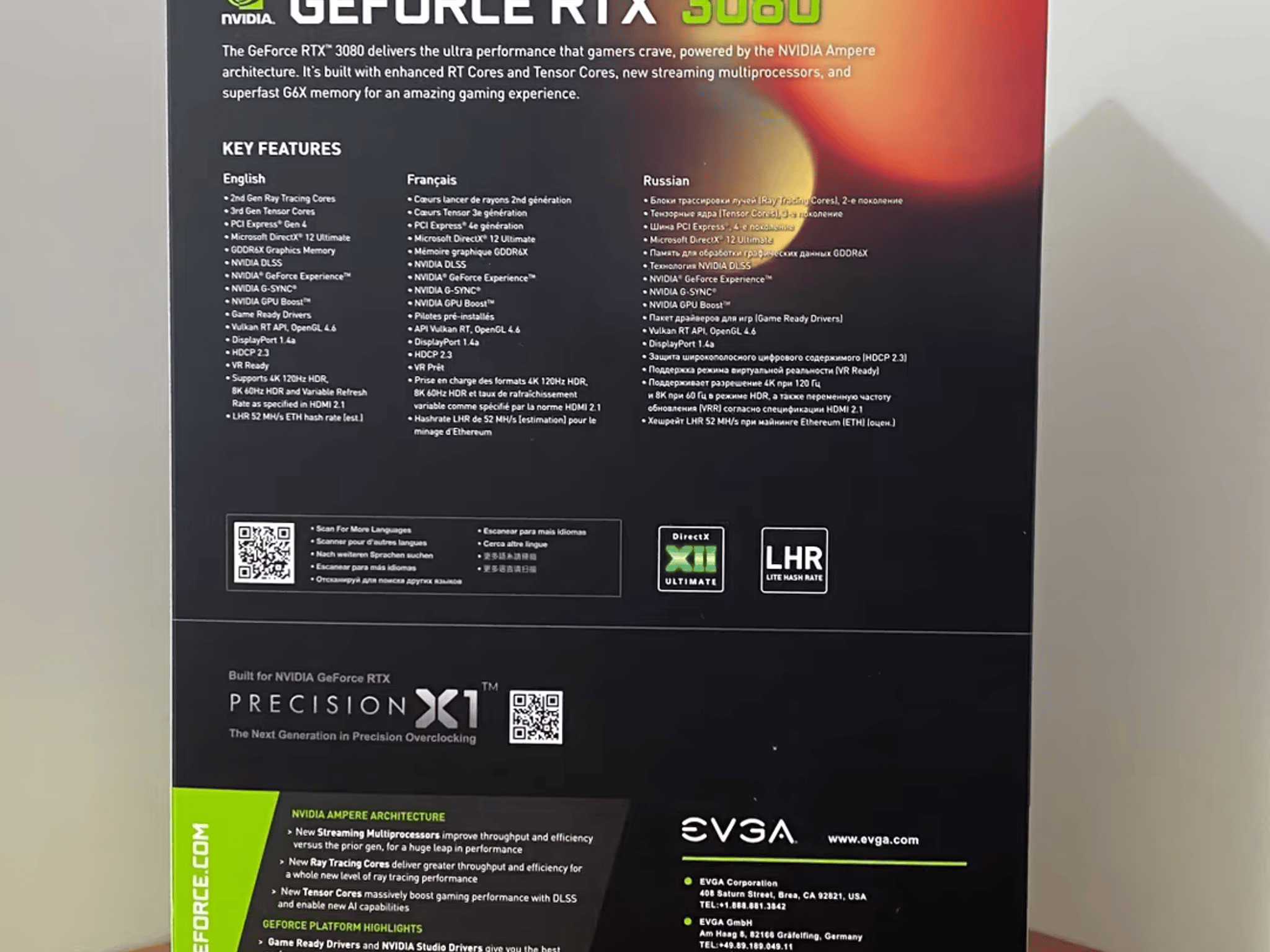 BNIB EVGA RTX 3080 12GB FTW3 Ultra