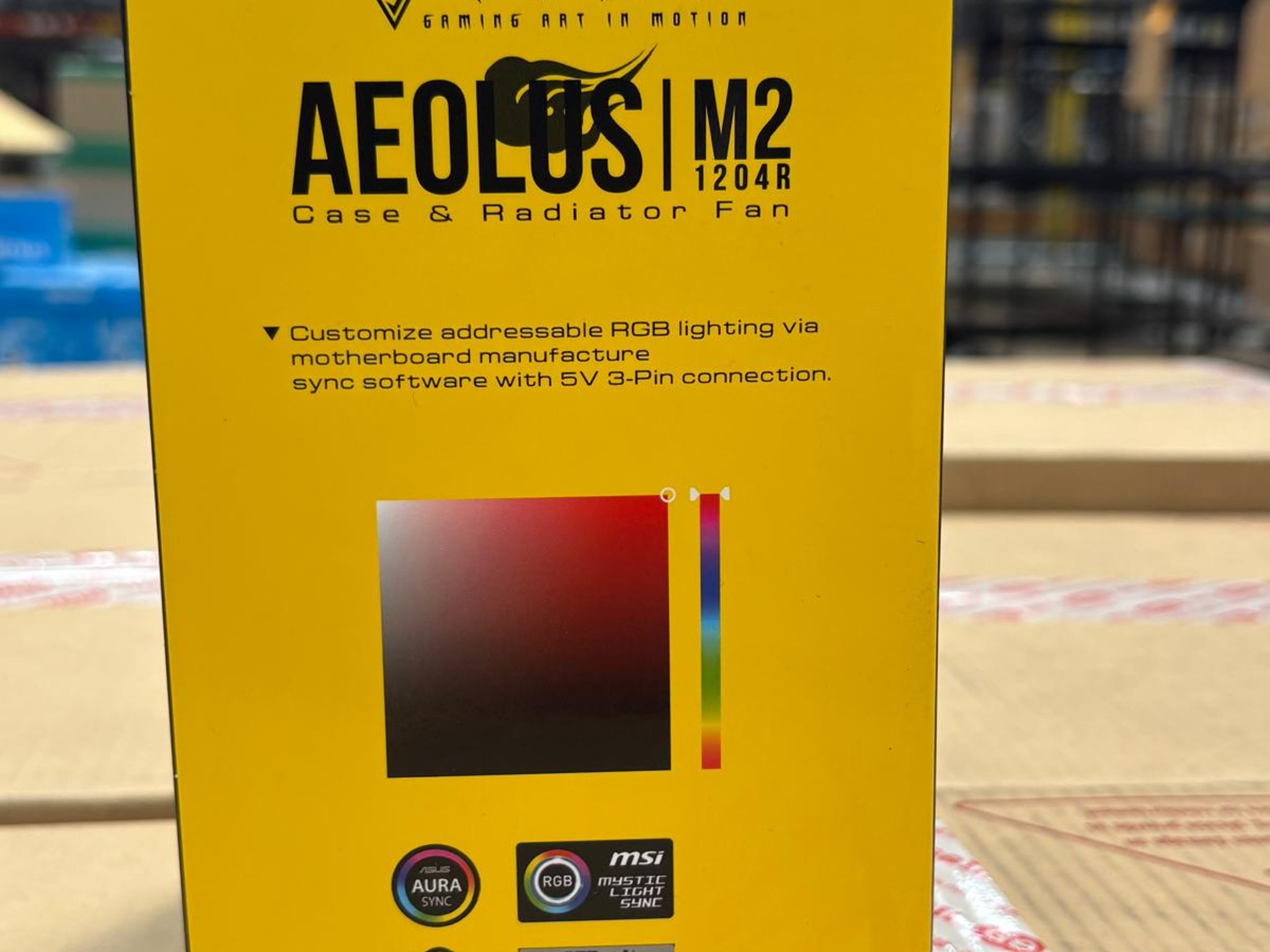 Brand New In Box - FAN | GAMDIAS 120mm X4 Fan RGB AEOLUS M2-1204R
