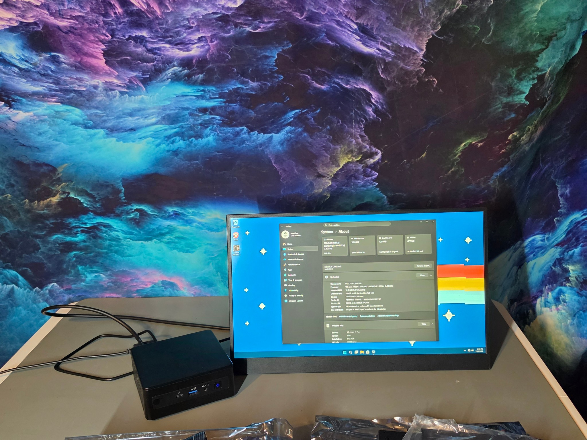Intel NUC SWNUC11PAHi700 i7 1165G7 + 32gb DDR4 + 512gb ssd + PCIE 5.0 GPU Dock