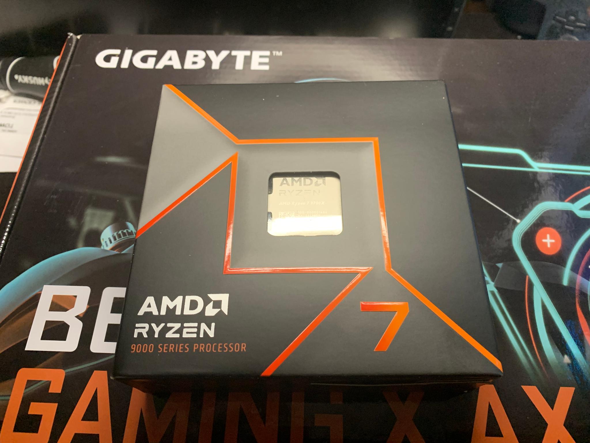 Gigabyte B650 Gaming X AX V2 AM5 Motherboard + AMD Ryzen 7 9700X 8-Core 16-Threads CPU NEW