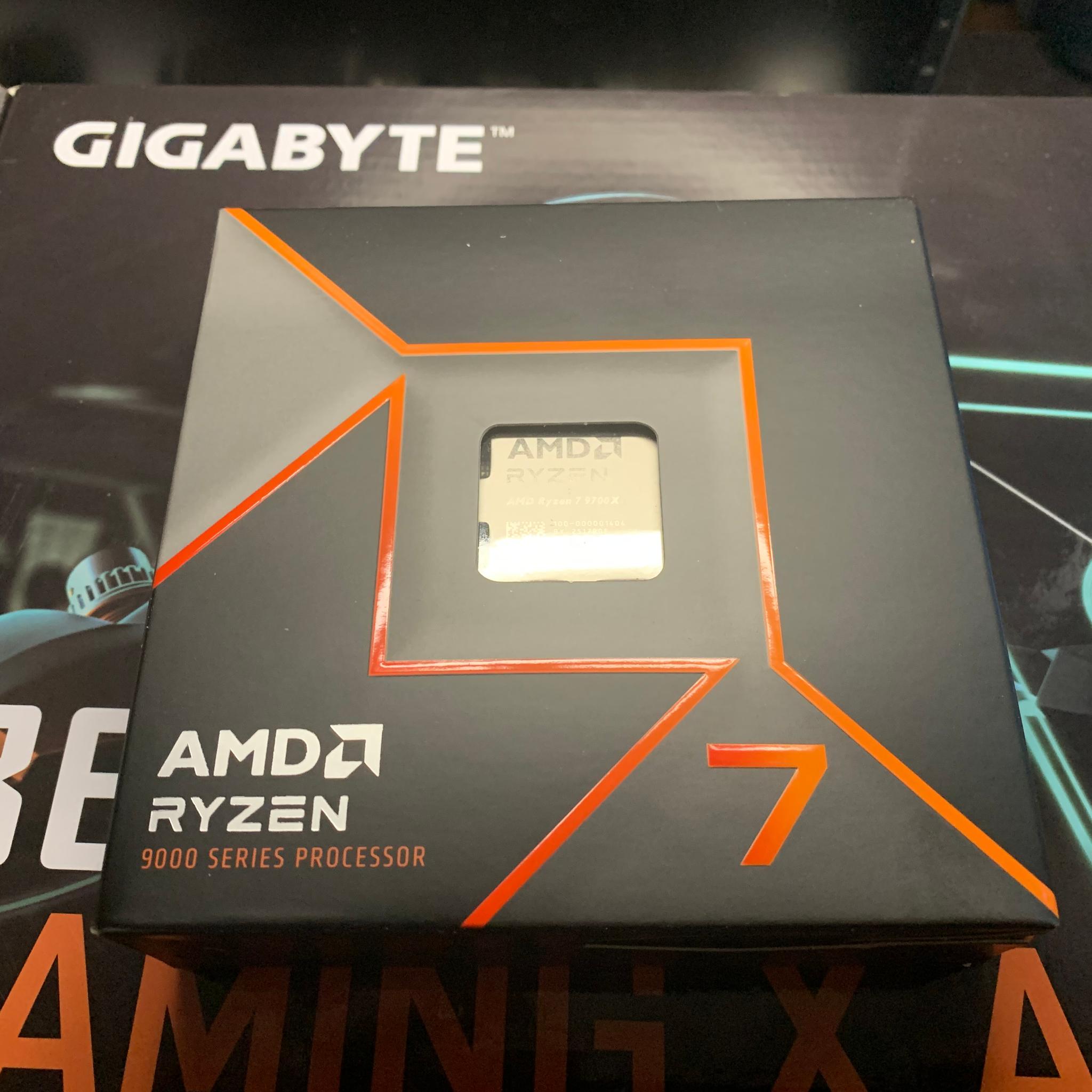 Gigabyte B650 Gaming X AX V2 AM5 Motherboard + AMD Ryzen 7 9700X 8-Core 16-Threads CPU NEW