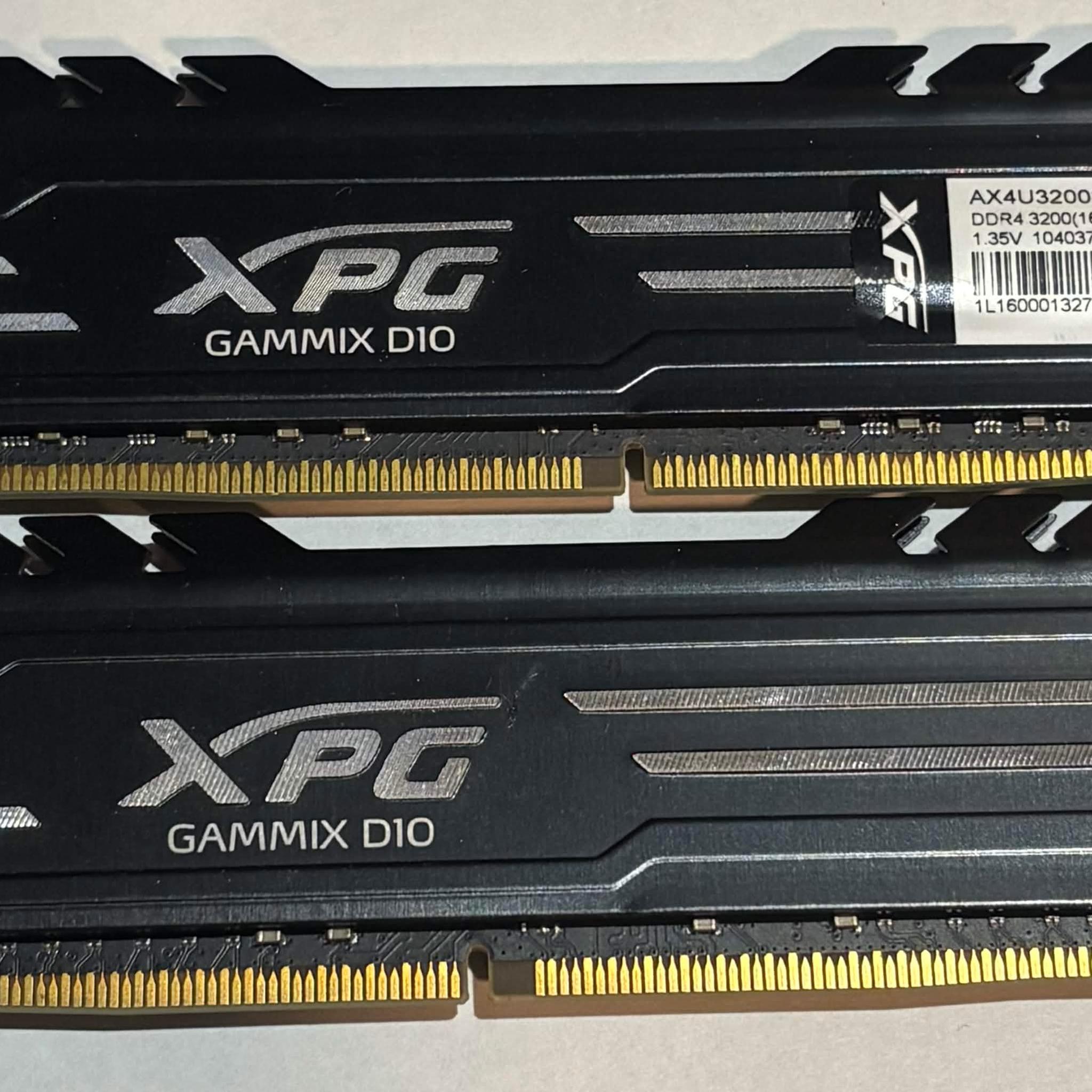XPG Gammix D10 16GB (2x8GB) DDR4 3200MHz CL16 Gaming Memory Kit | Tested Working