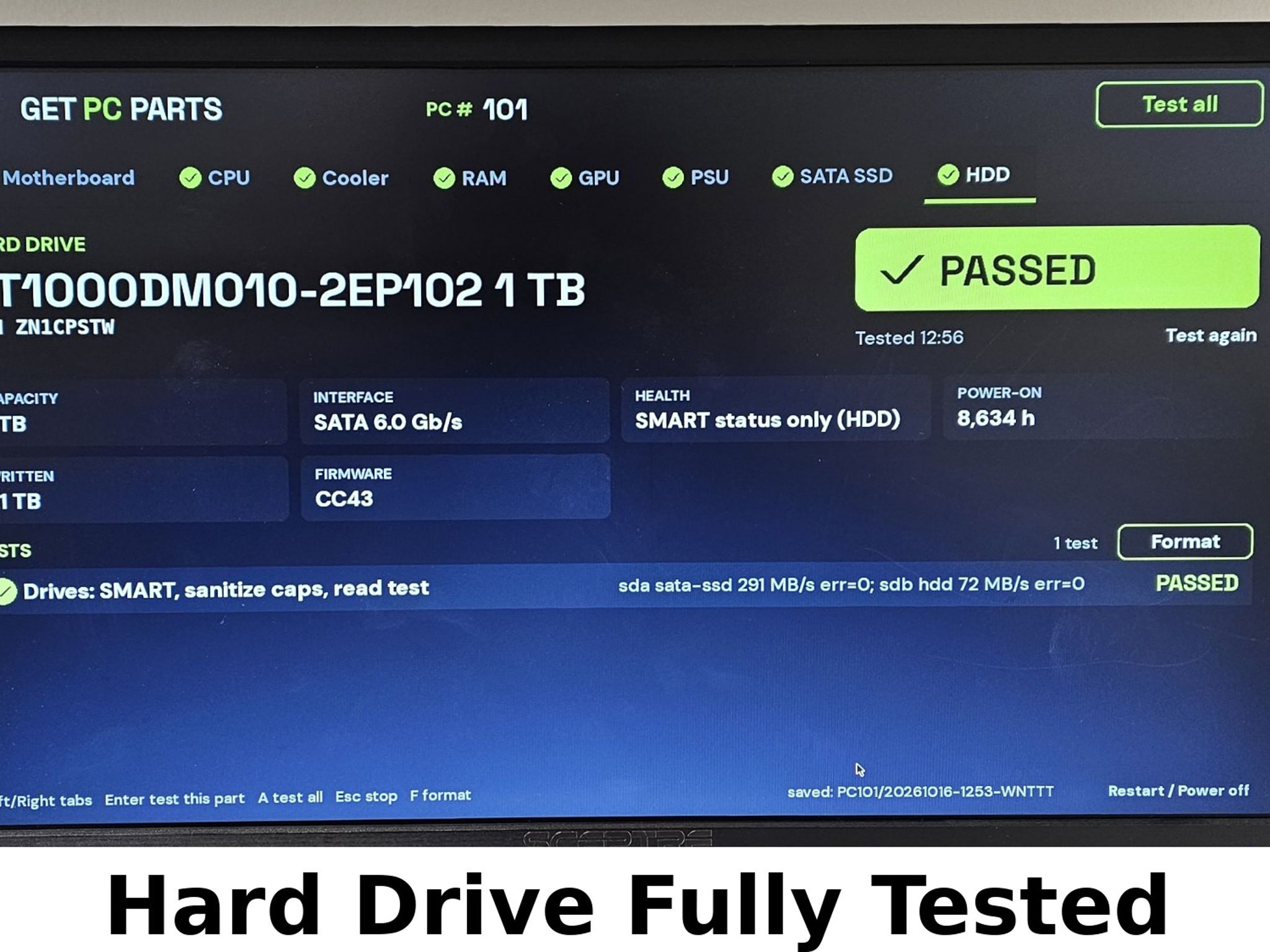 1TB 3.5" Hard Drive Seagate Barracuda