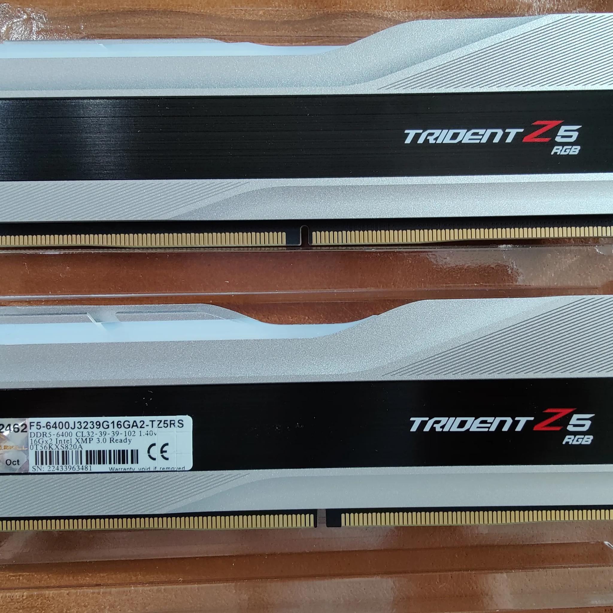 G. skill Trident z 5 rgb (6400 mhz, 32-39-39-102) 32 gb
