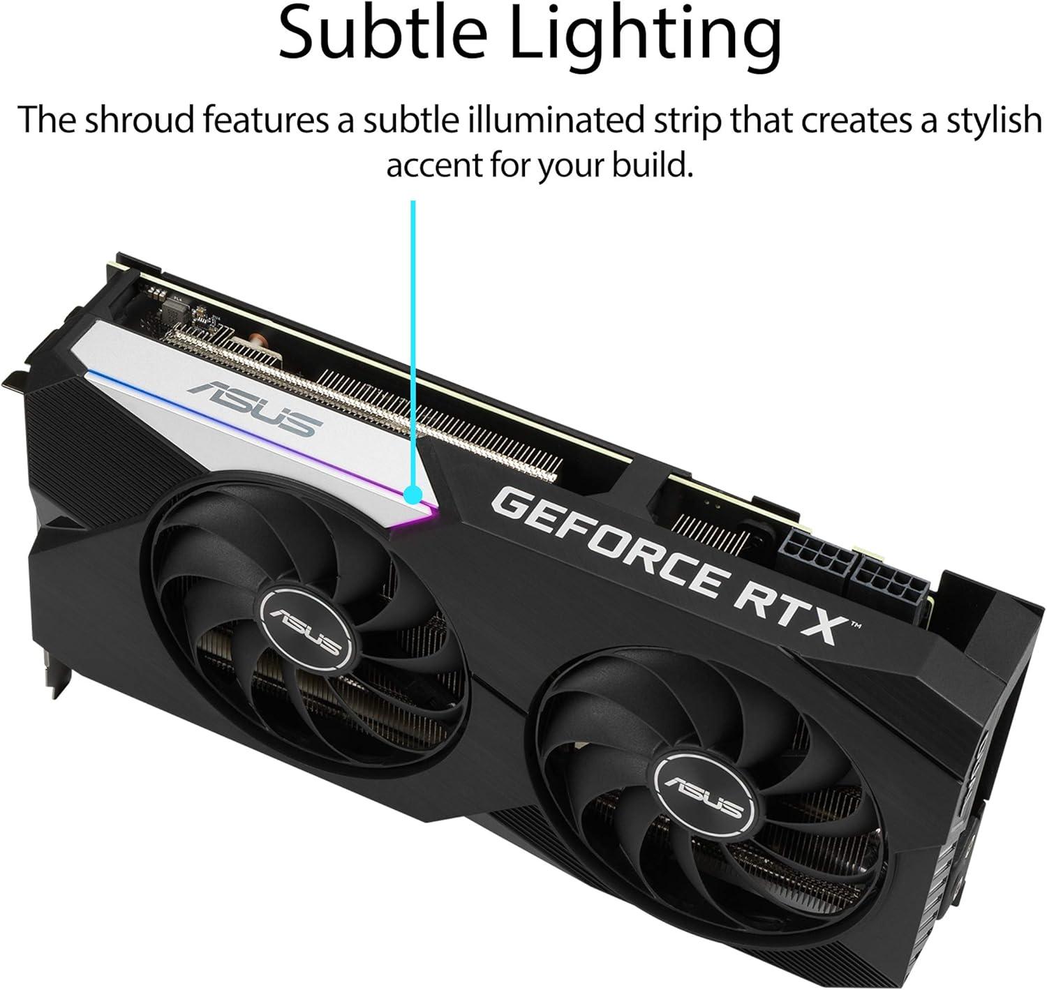 ASUS GeForce RTX 3070 Dual-Fan 8GB GDDR6 PCIe 4.0 Graphics Card